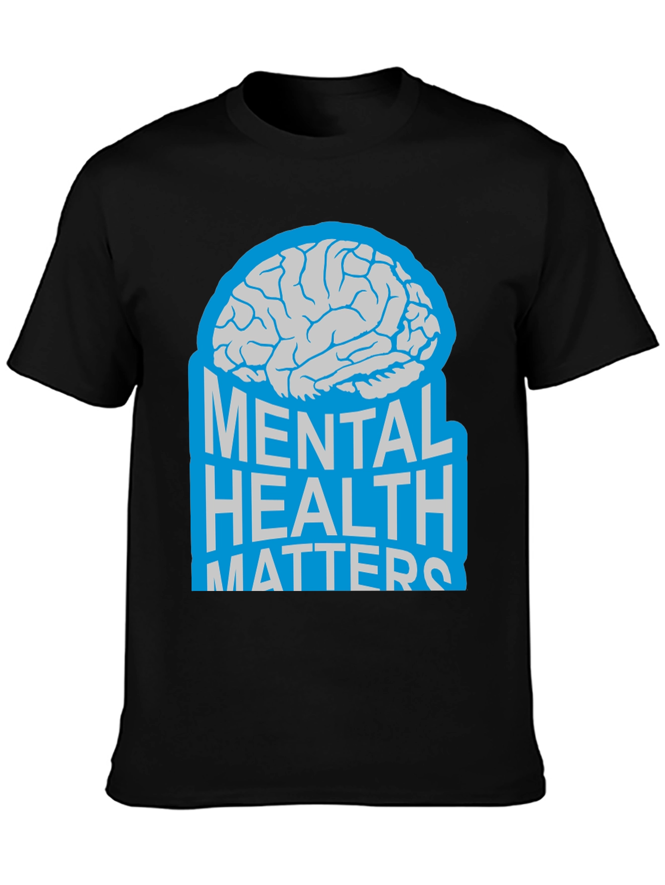 Mental Health Matters Brain Graphic T-Shirt