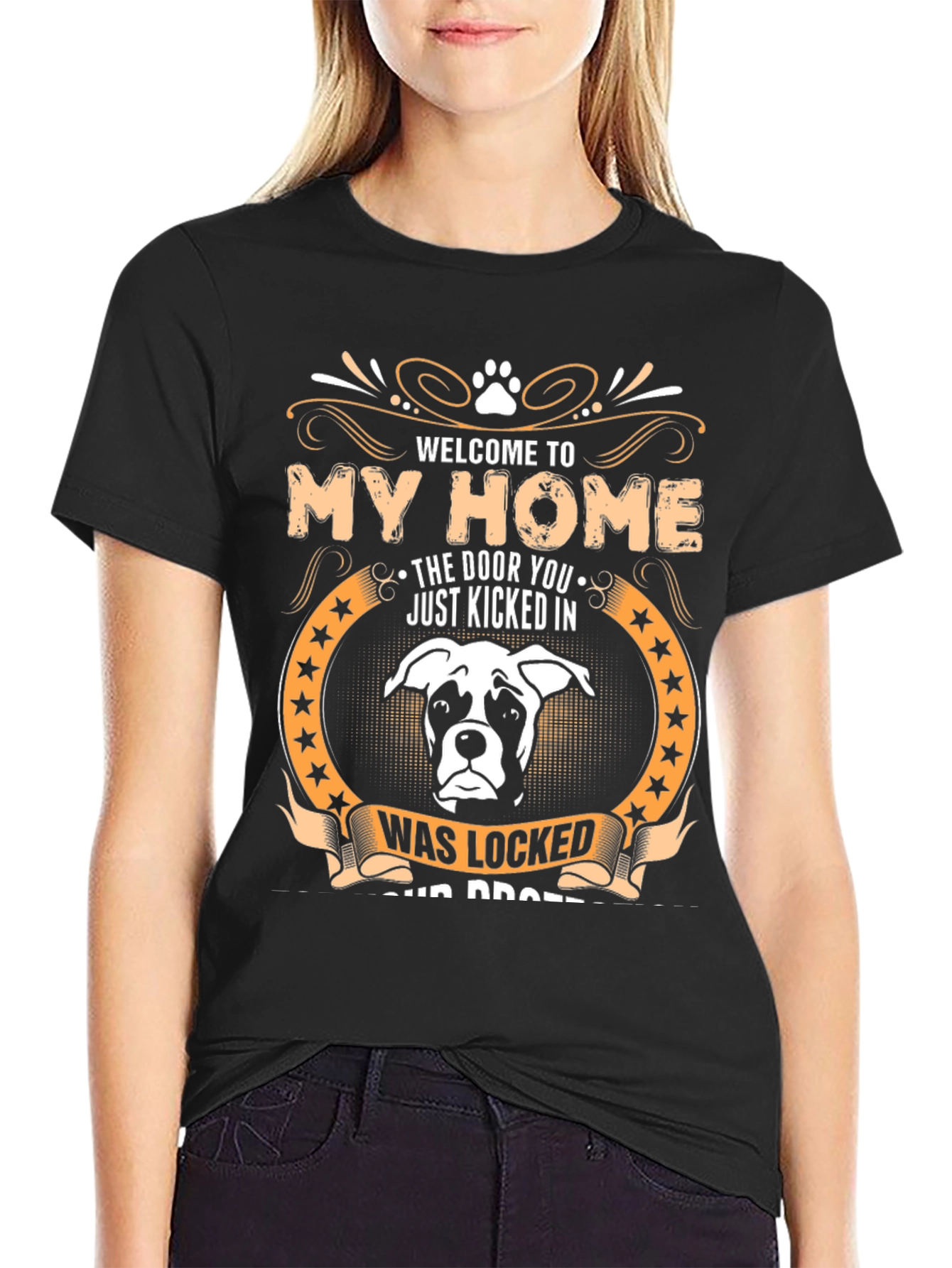 Welcome to My Home Dog Graphic Tee