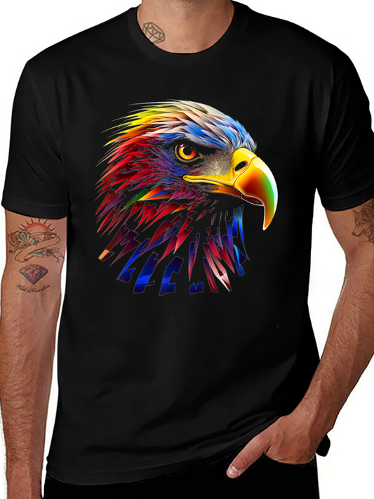 Vibrant Eagle Graphic T-Shirt - Bold Artistic Design