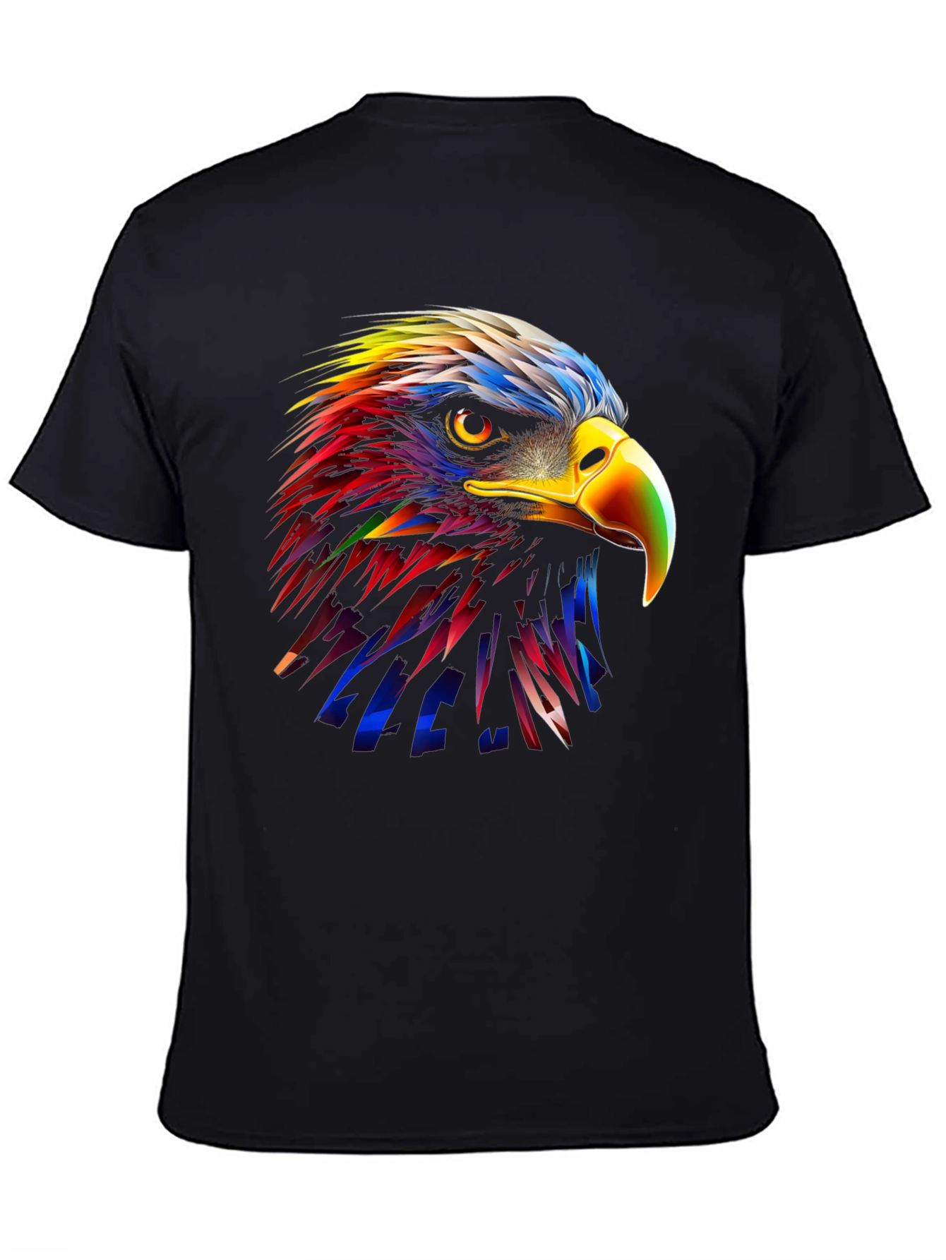 Vibrant Eagle Graphic T-Shirt - Bold Artistic Design