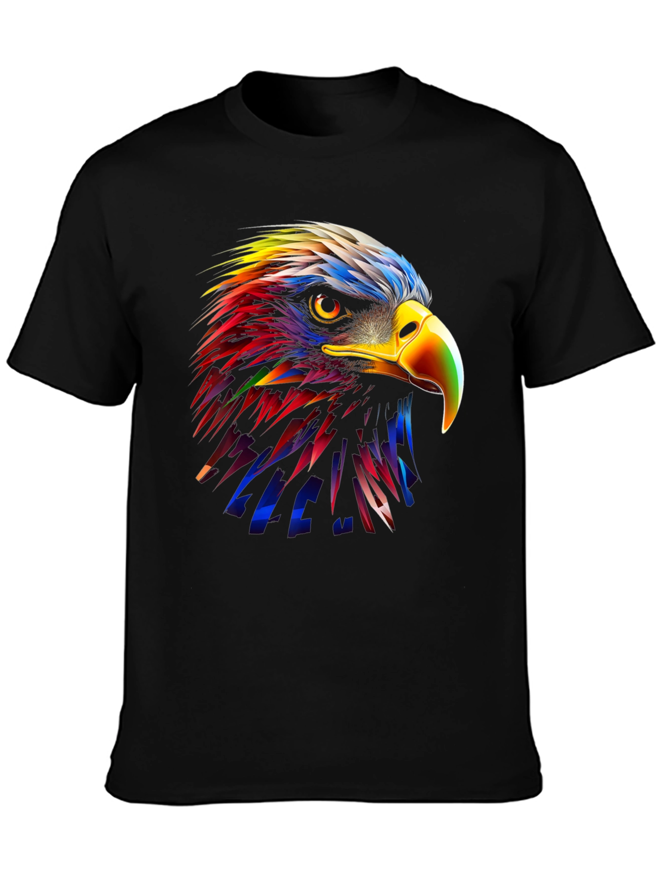 Vibrant Eagle Graphic T-Shirt - Bold Artistic Design
