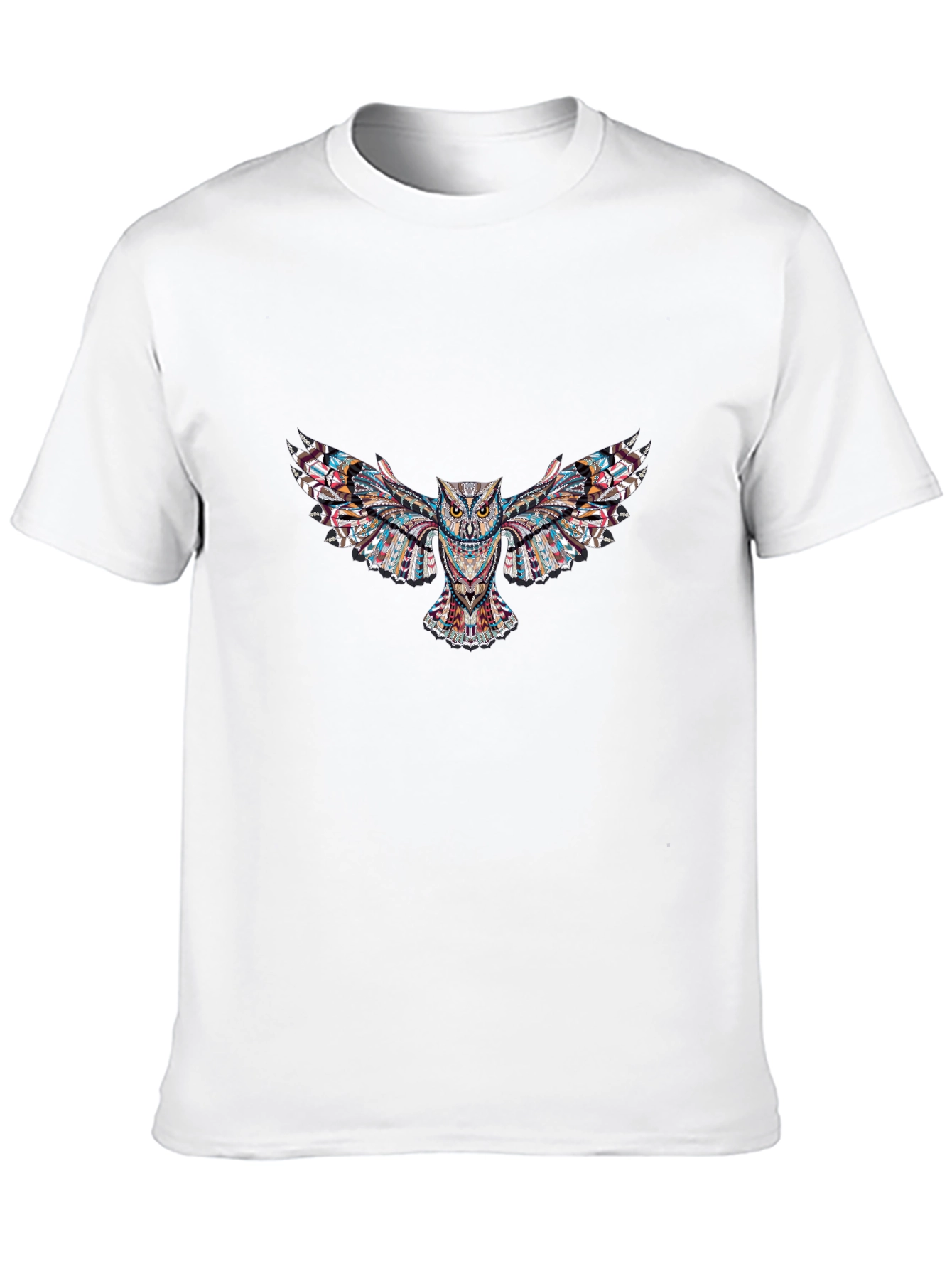 Owl Print Black T-Shirt