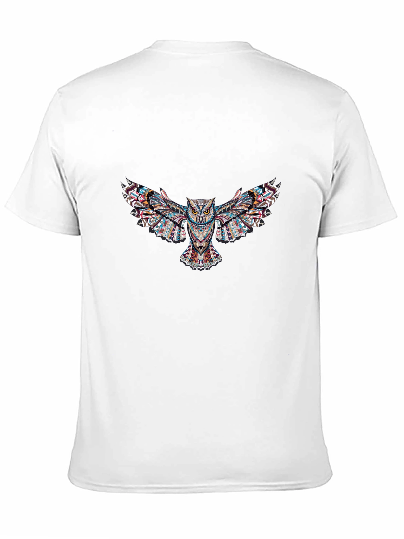 Owl Print Black T-Shirt