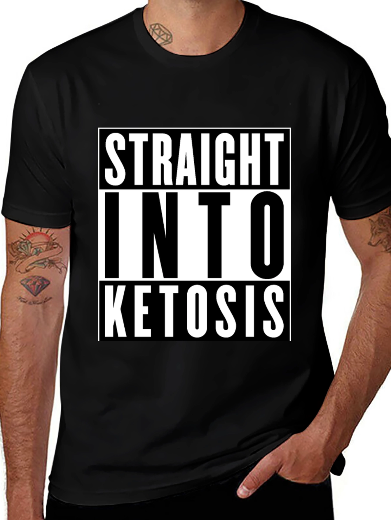 Straight Into Ketosis Graphic Tee - Keto Diet Shirt