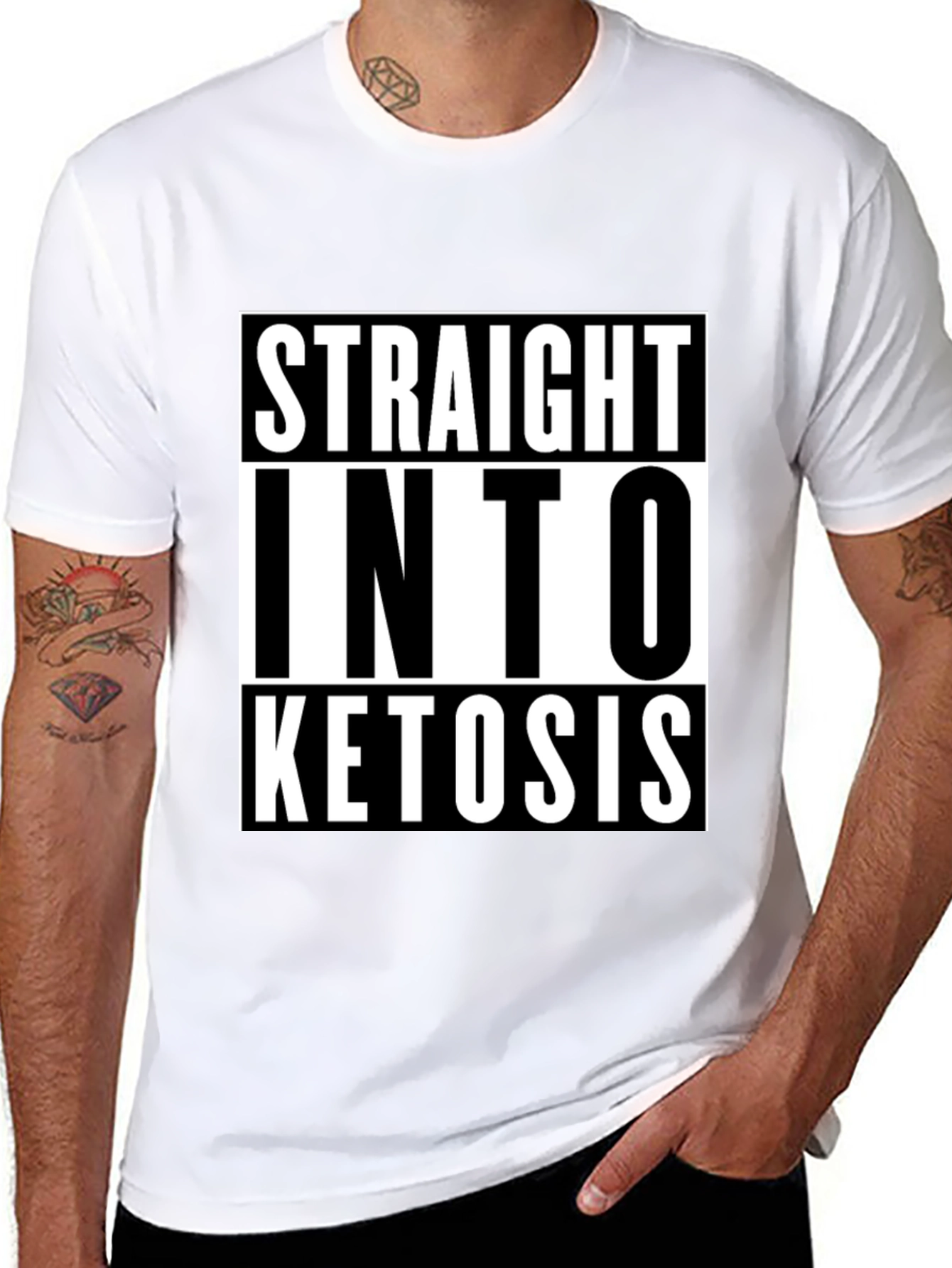 Straight Into Ketosis Graphic Tee - Keto Diet Shirt
