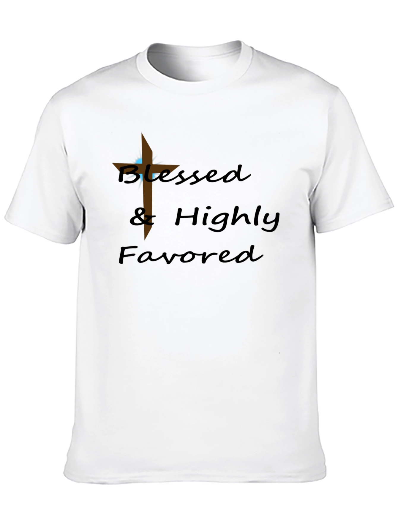 Blessed & Highly Favored Christian Graphic T-Shirt