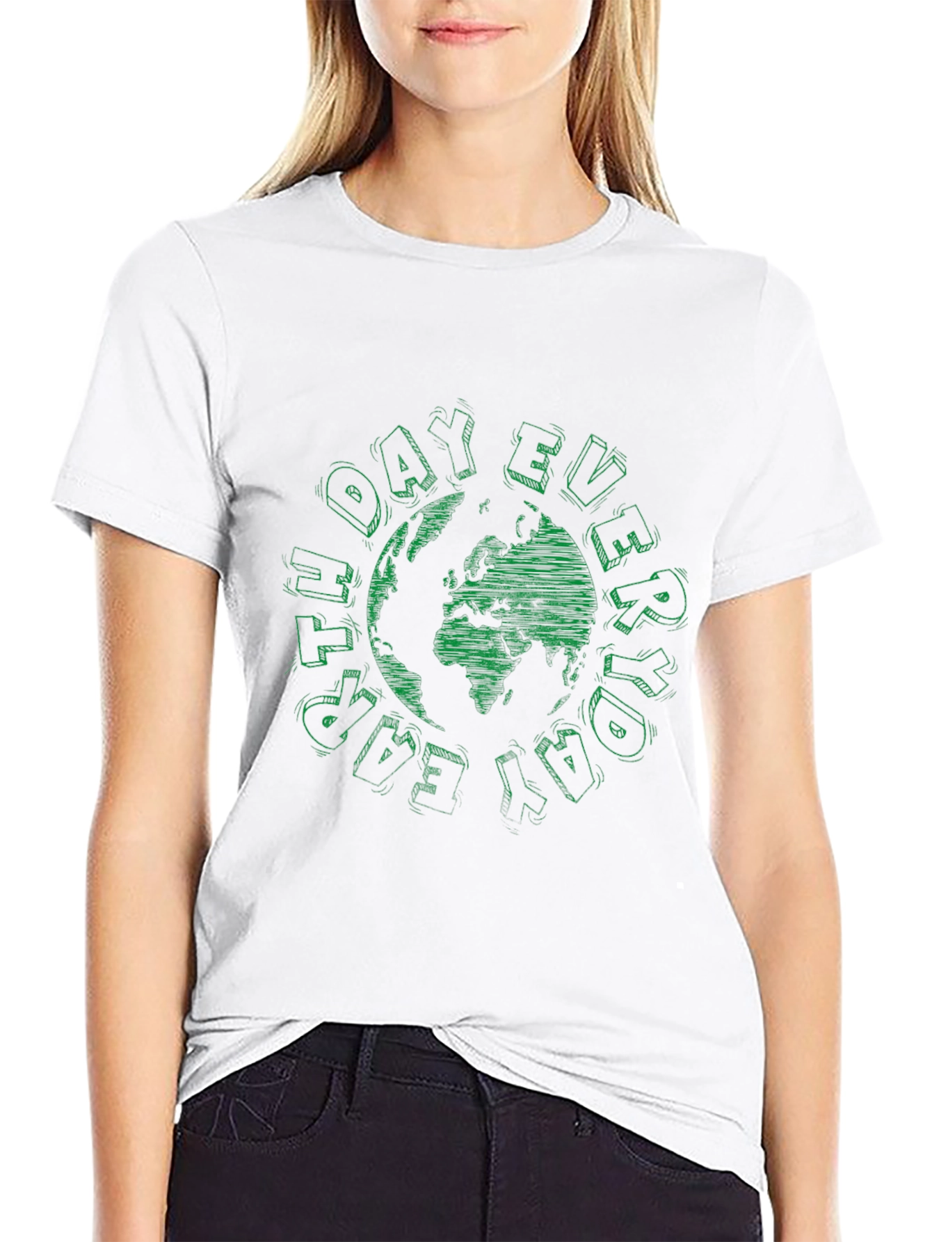 Everyday Earth Day T-Shirt - Black Crew Neck