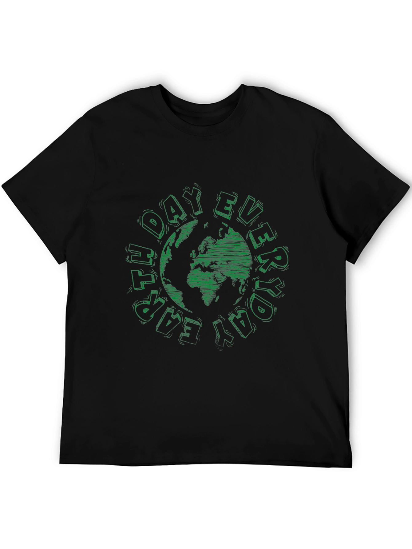 Everyday Earth Day T-Shirt - Black Crew Neck