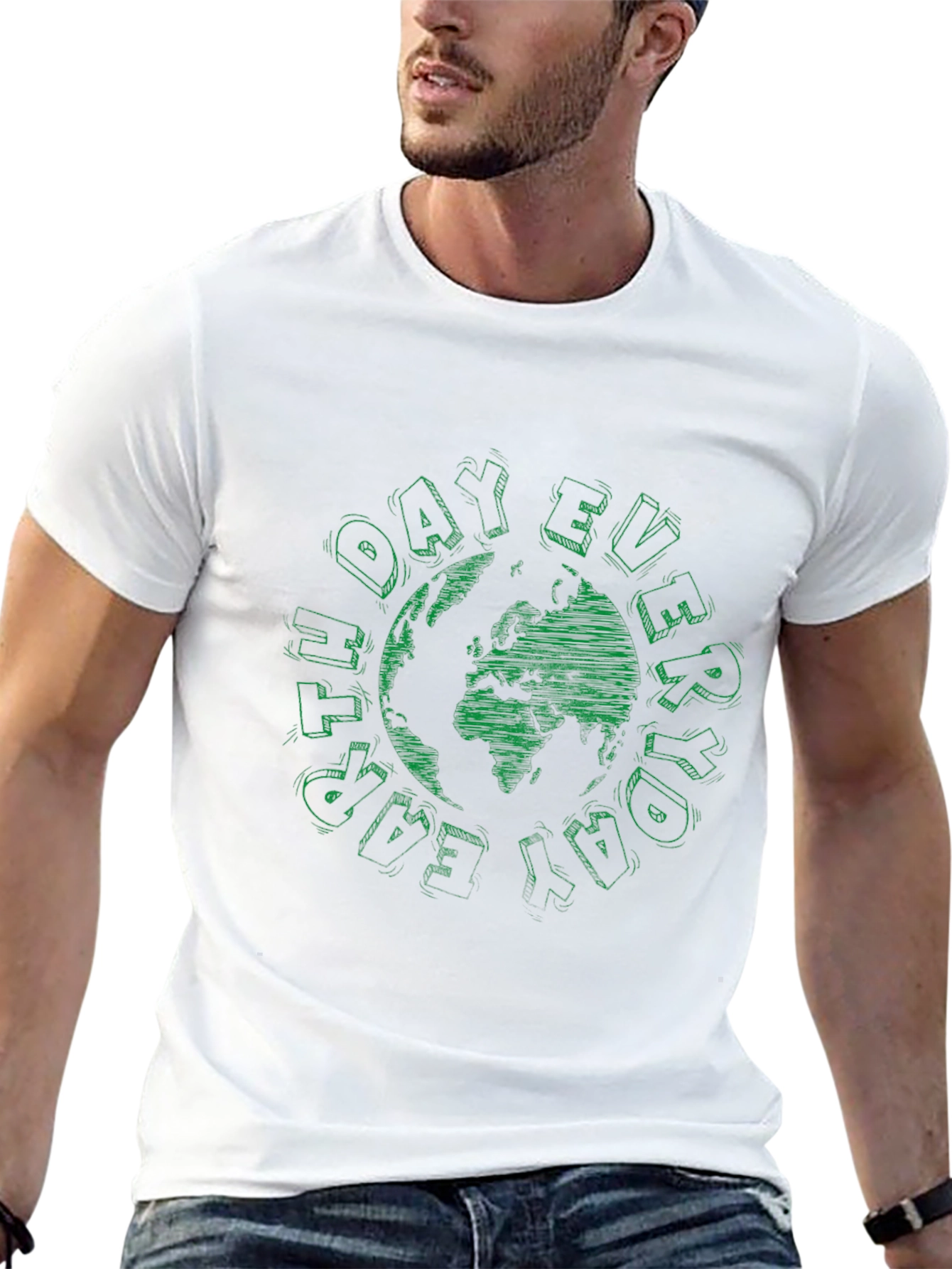 Everyday Earth Day T-Shirt - Black Crew Neck