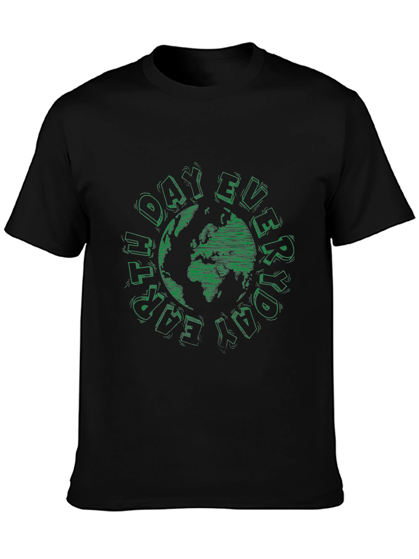 Everyday Earth Day T-Shirt - Black Crew Neck