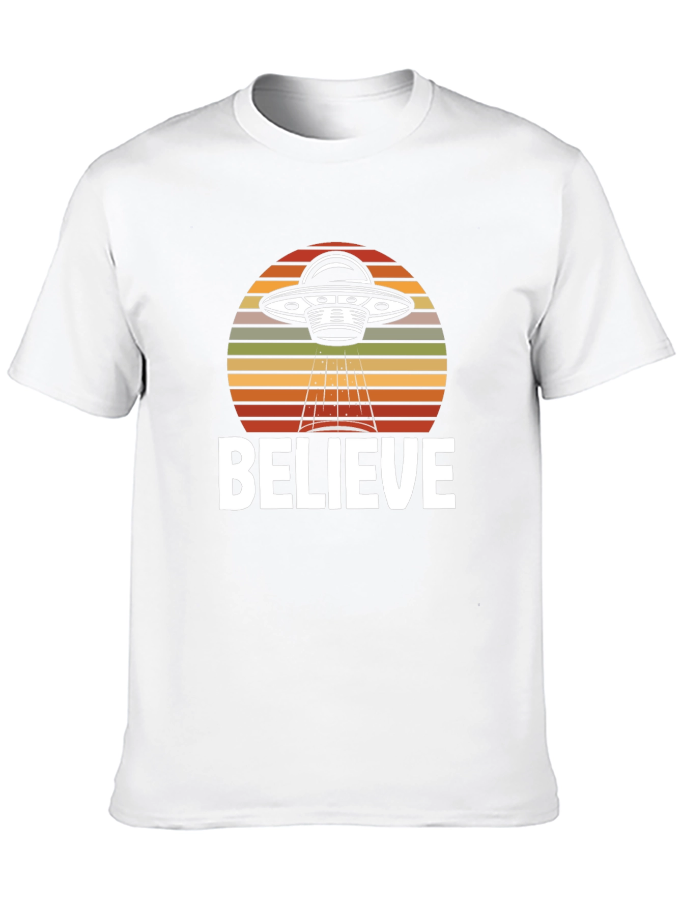 Believe UFO Graphic T-Shirt - Black