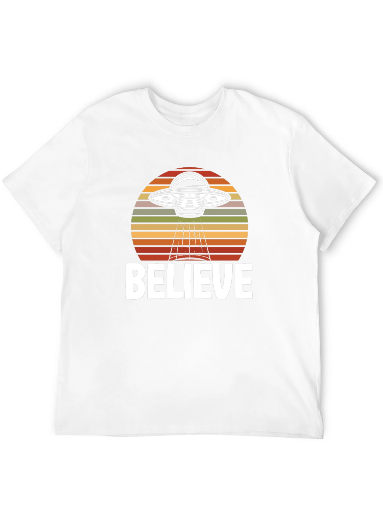 Believe UFO Graphic T-Shirt - Black