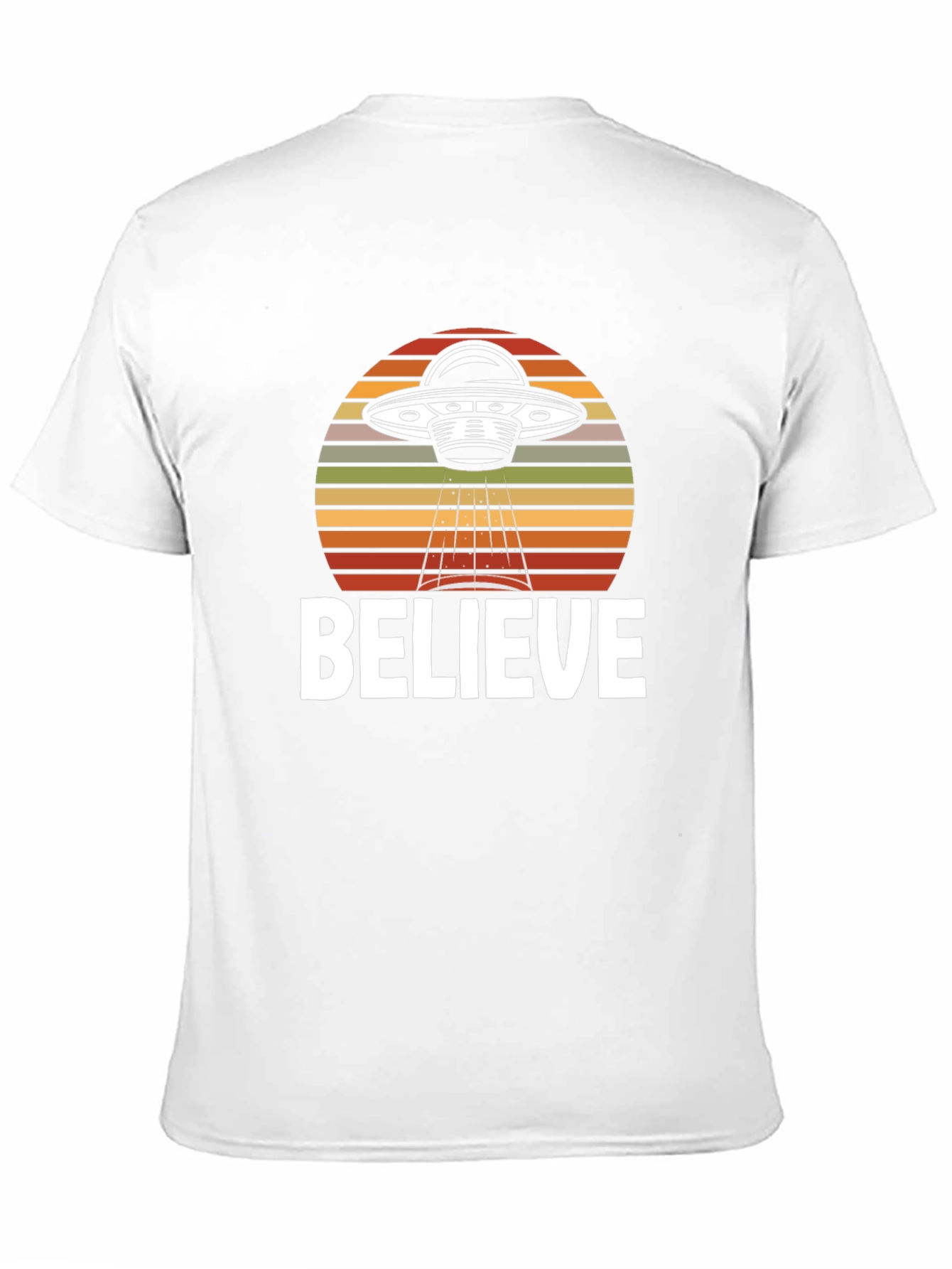 Believe UFO Graphic T-Shirt - Black