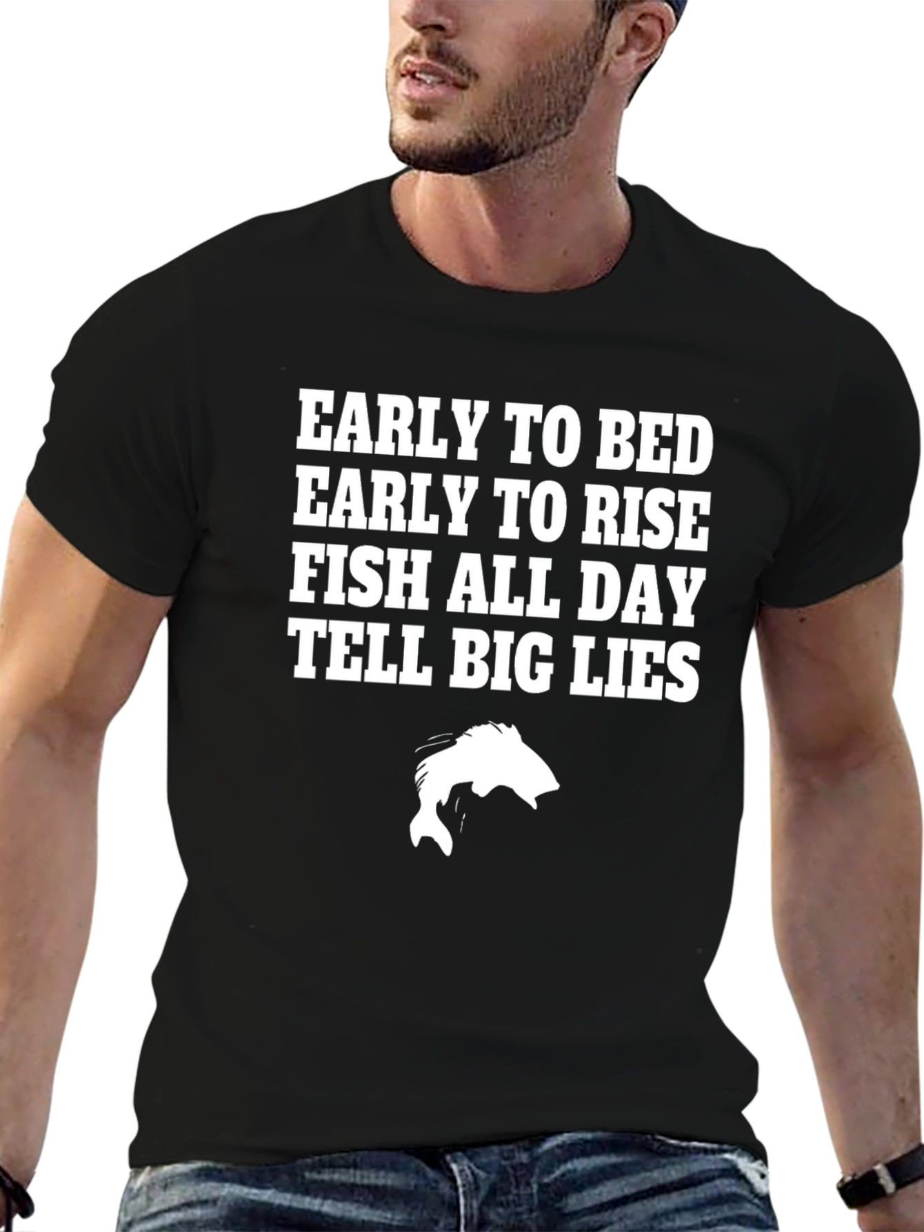 Early to Bed Fishing T-Shirt
