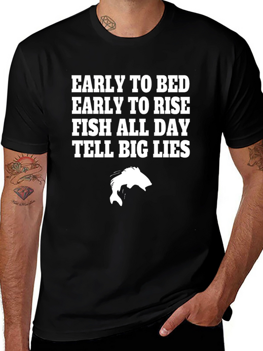 Early to Bed Fishing T-Shirt