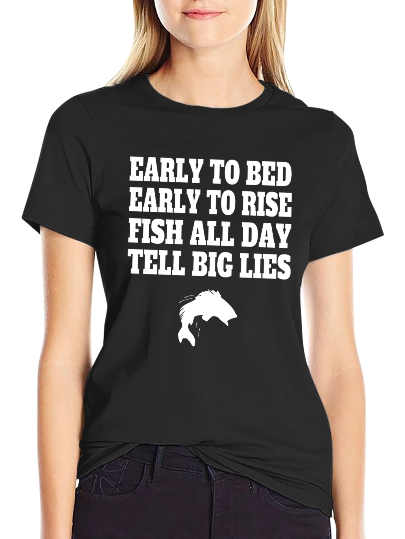 Early to Bed Fishing T-Shirt