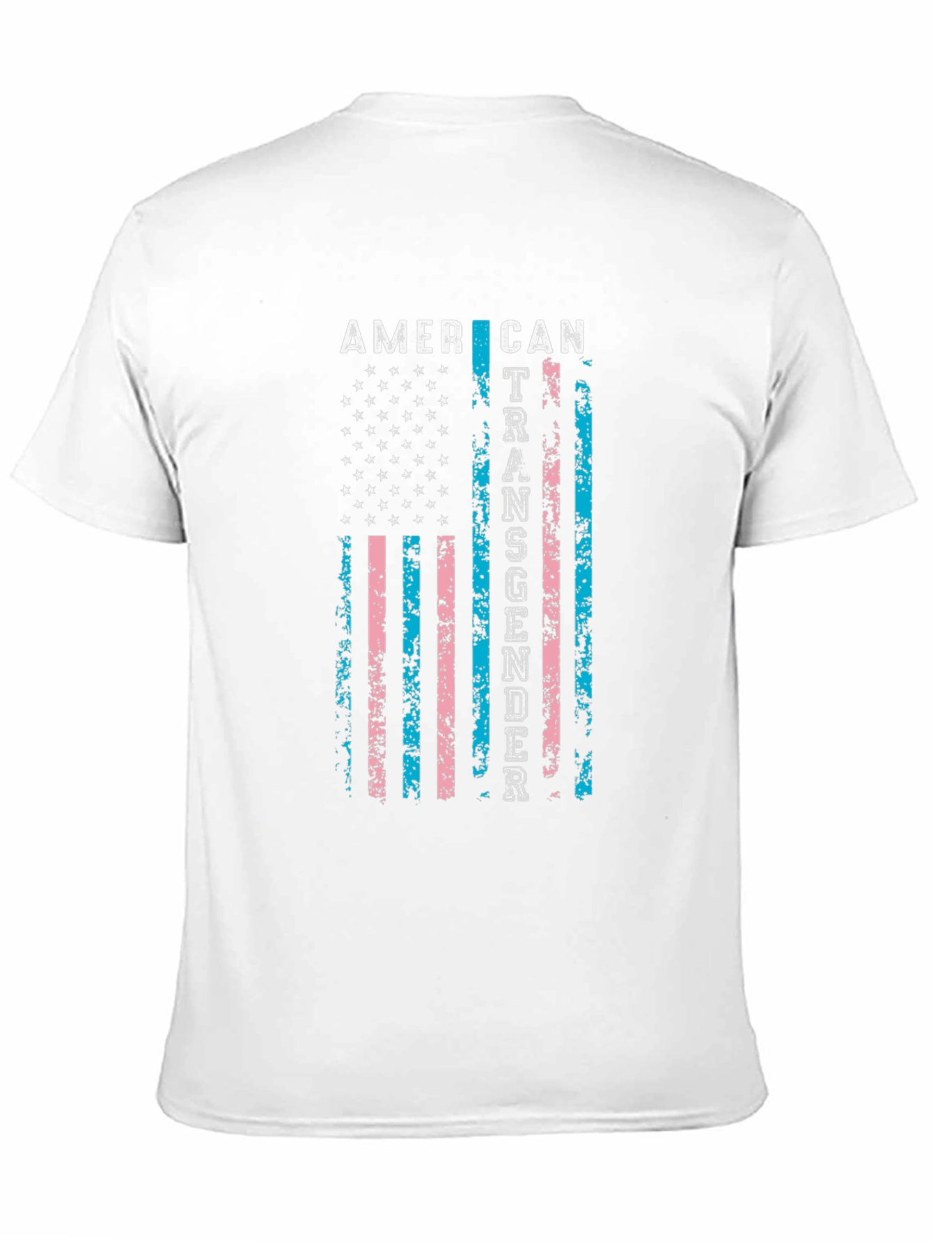 American Transgender Flag Black T-Shirt