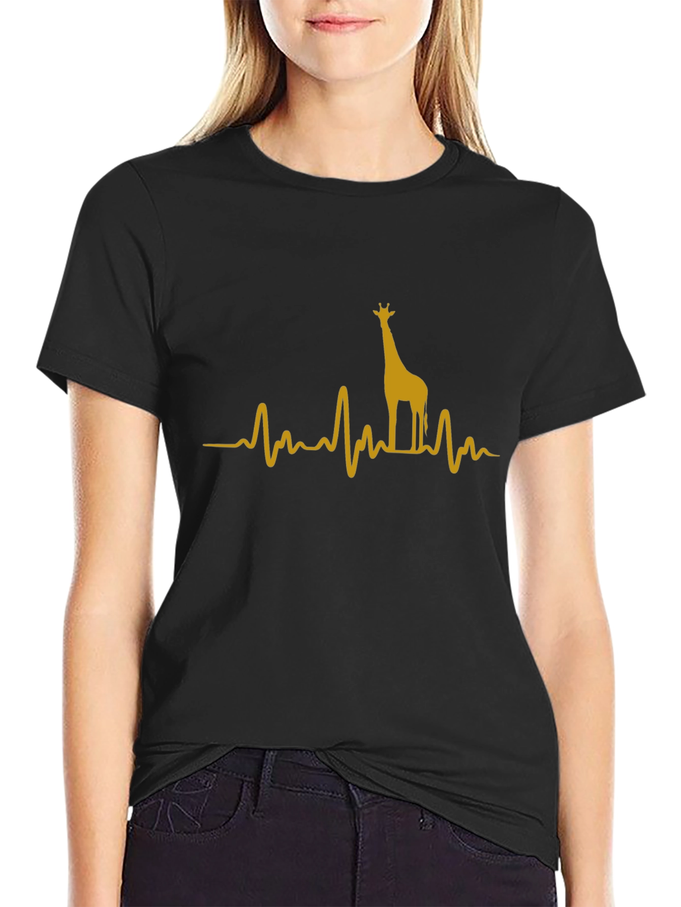 Giraffe Heartbeat T-Shirt - Unisex