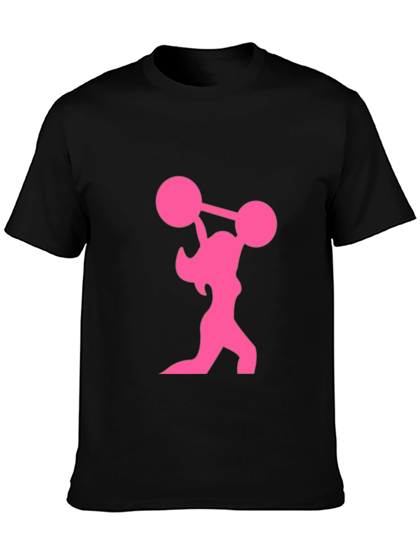Weightlifting Woman Graphic T-Shirt - Black
