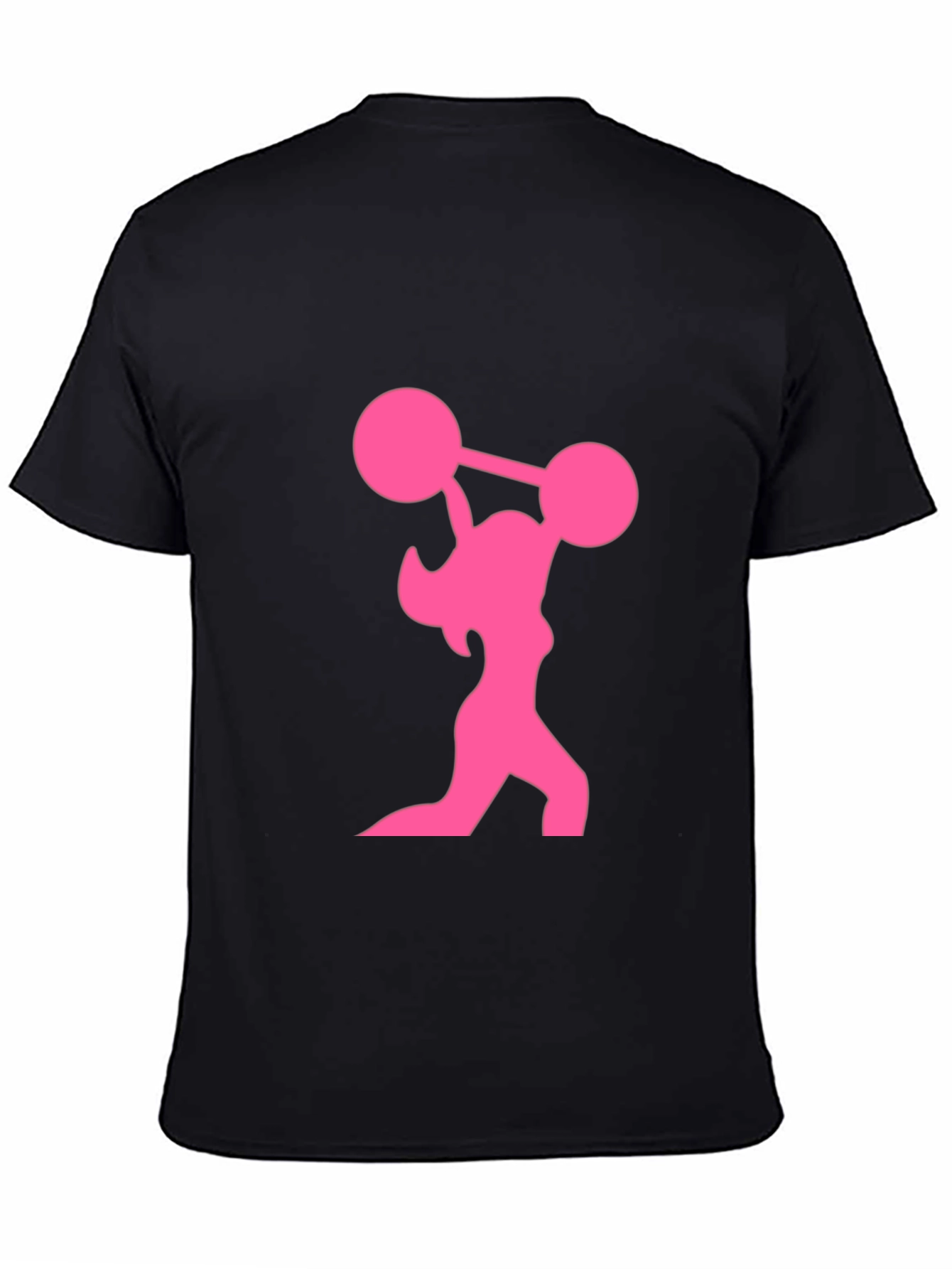 Weightlifting Woman Graphic T-Shirt - Black