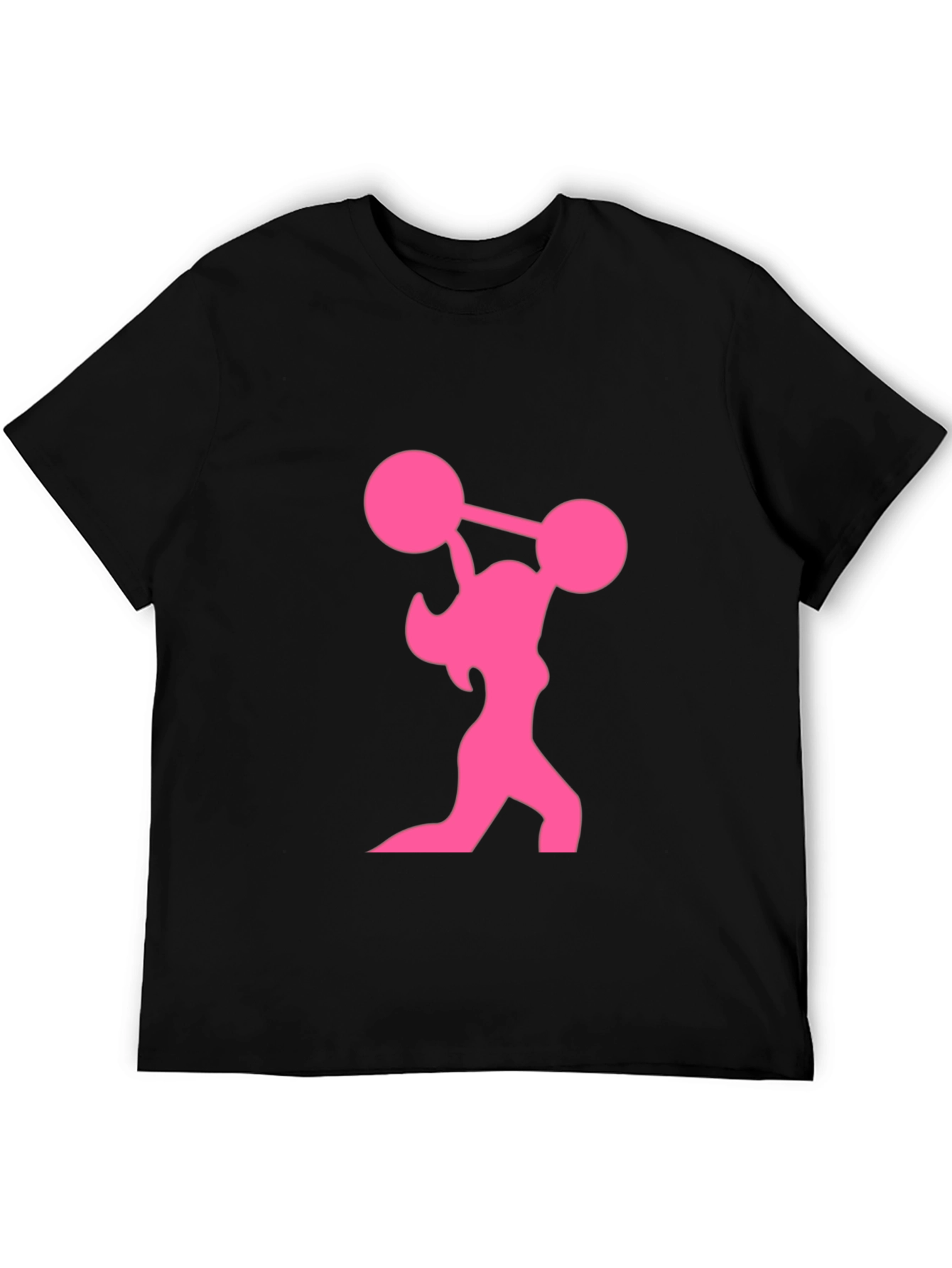 Weightlifting Woman Graphic T-Shirt - Black