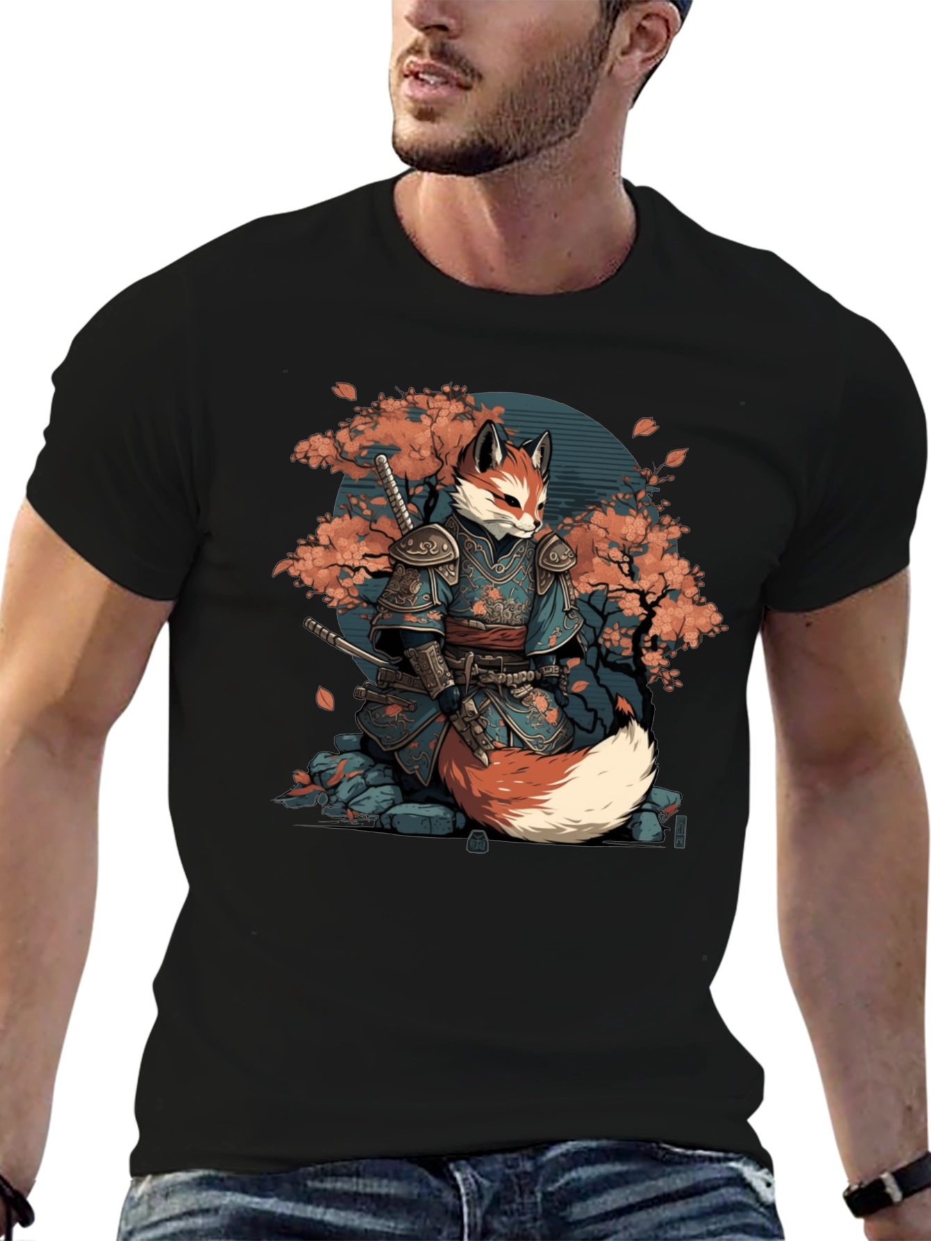 Samurai Fox Graphic Tee