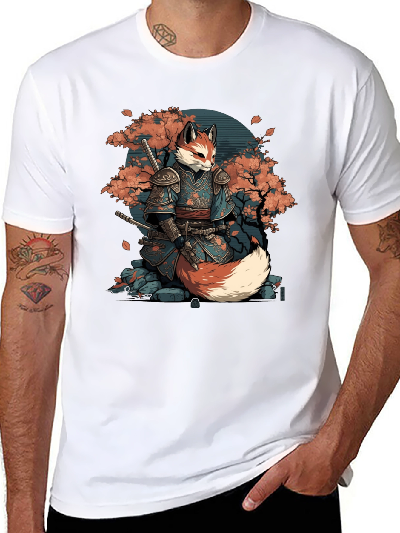 Samurai Fox Graphic Tee