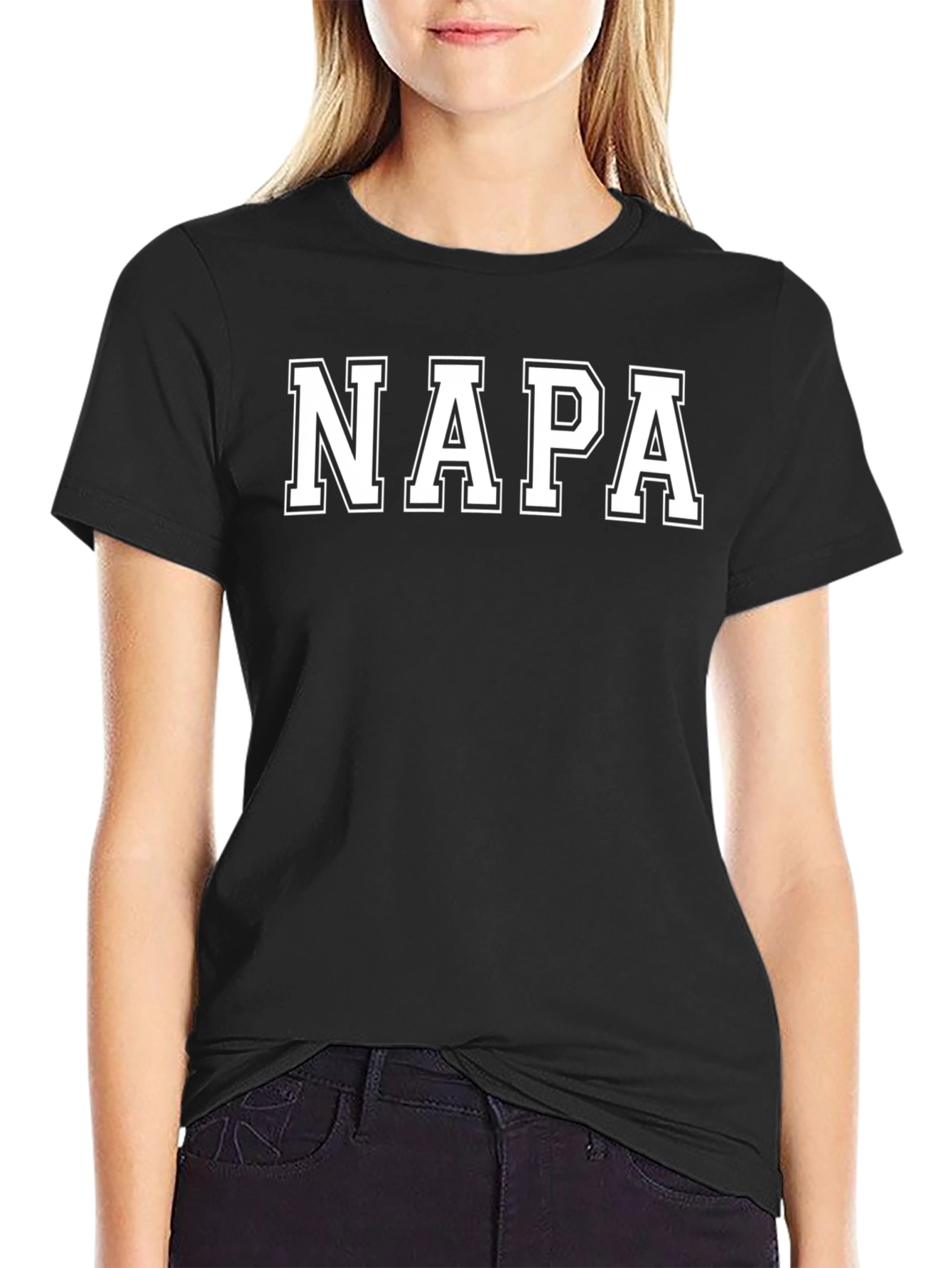 NAPA Collegiate Style Graphic T-Shirt - Black