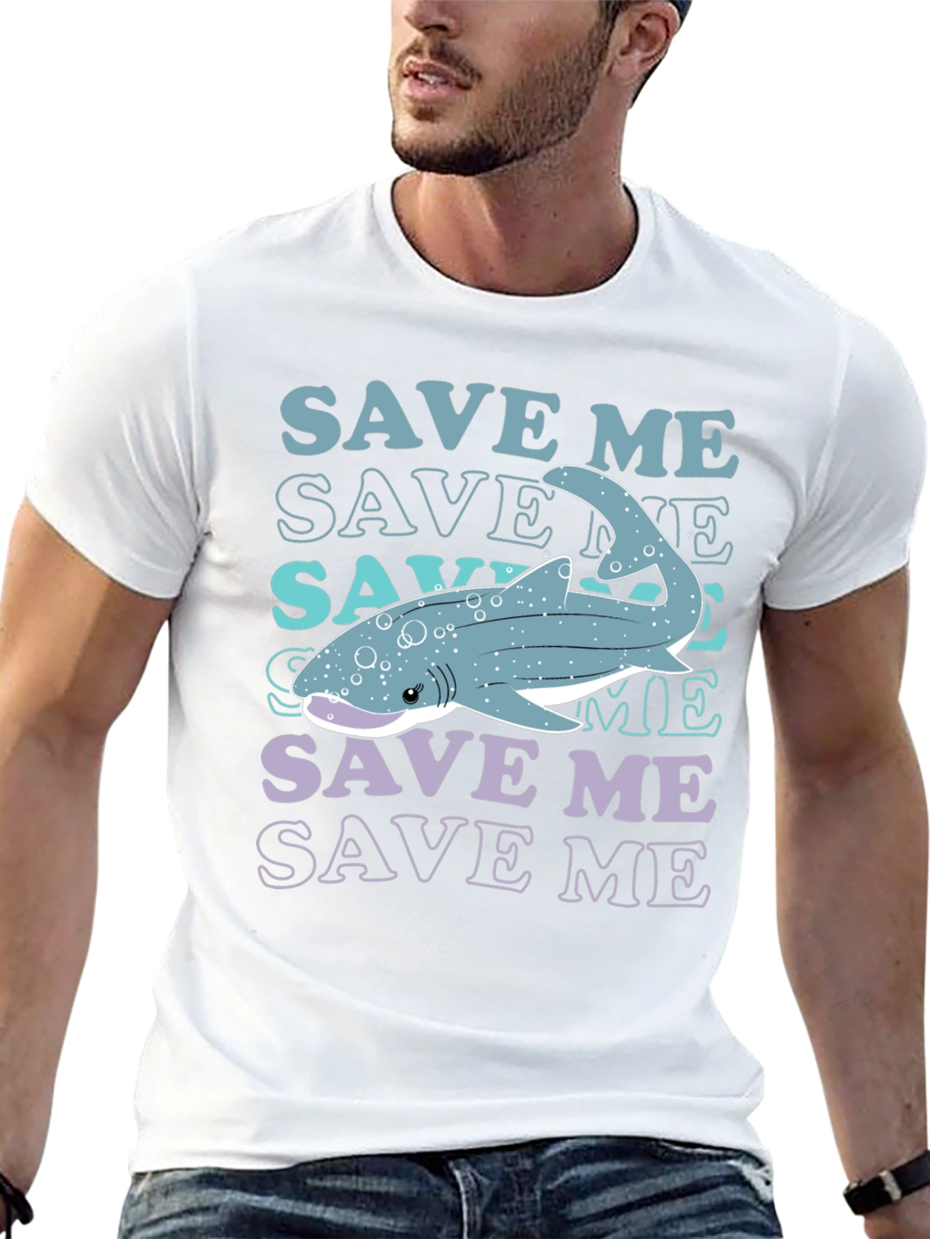Save Me Whale Shark Graphic T-Shirt