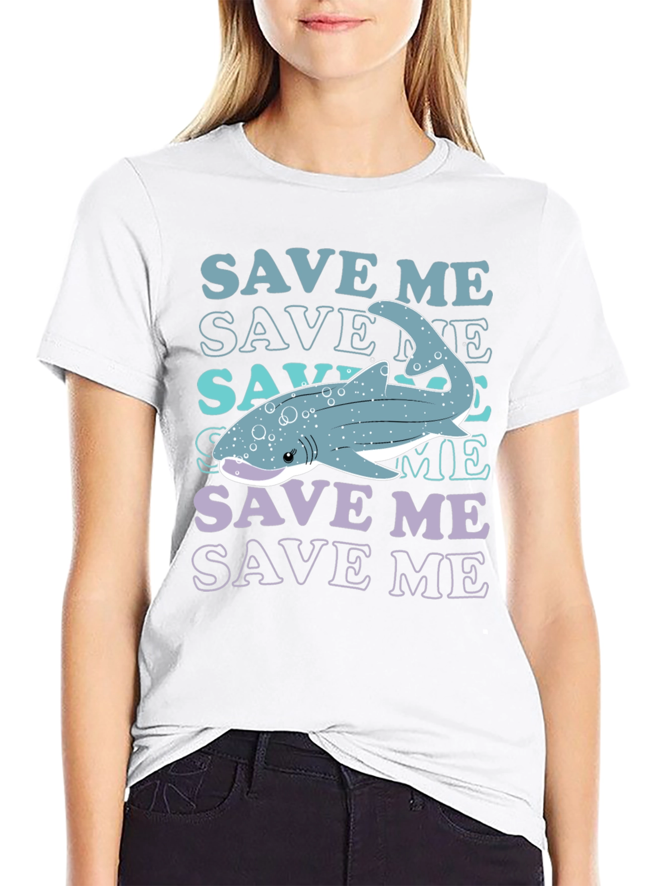Save Me Whale Shark Graphic T-Shirt