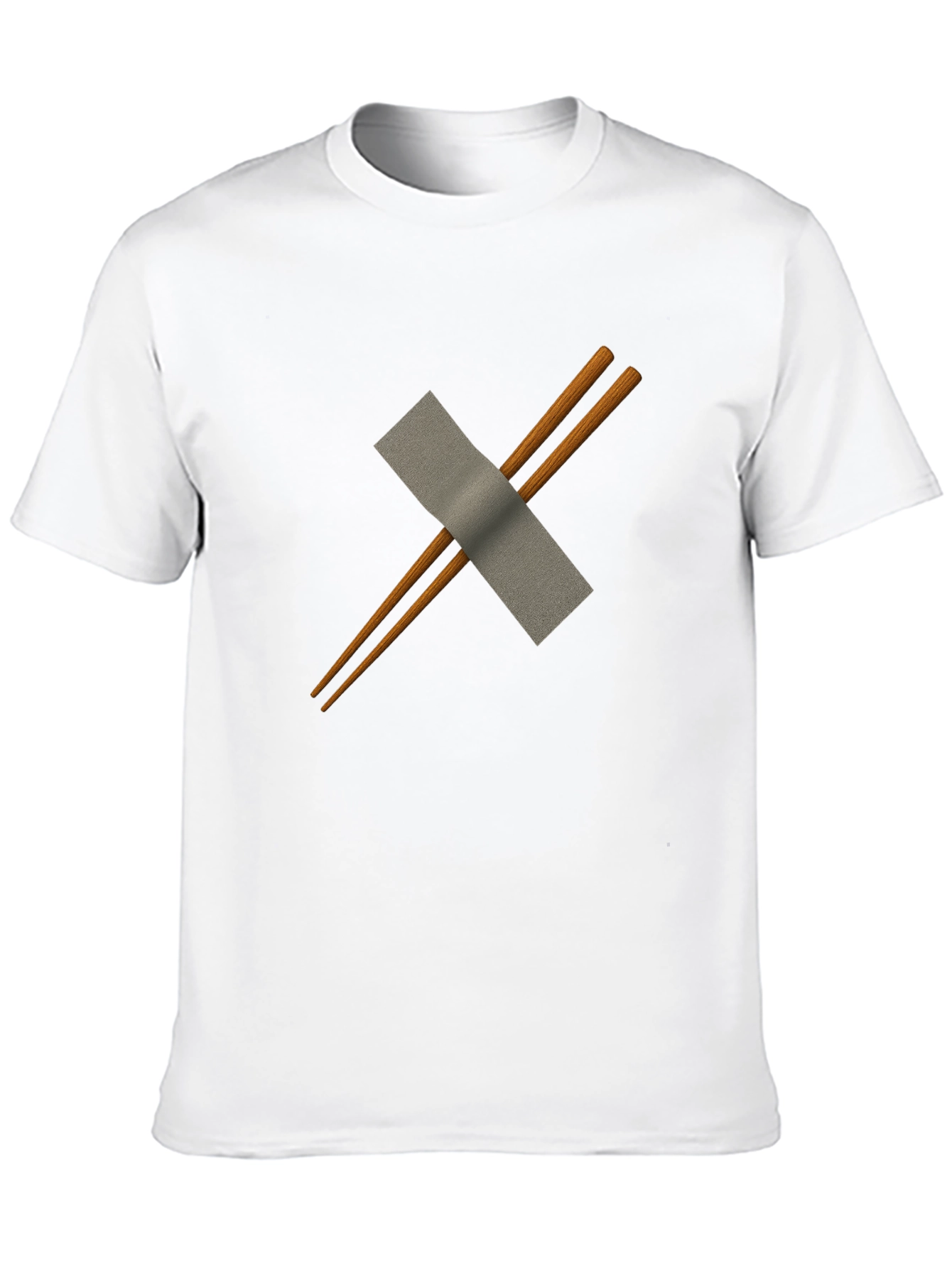 Chopsticks & Duct Tape Mens Black T-Shirt