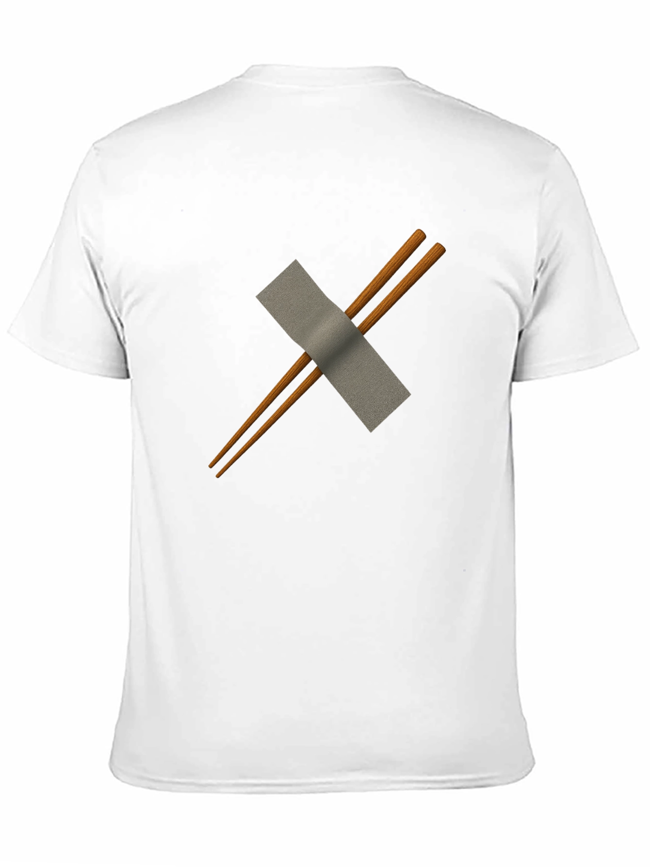 Chopsticks & Duct Tape Mens Black T-Shirt