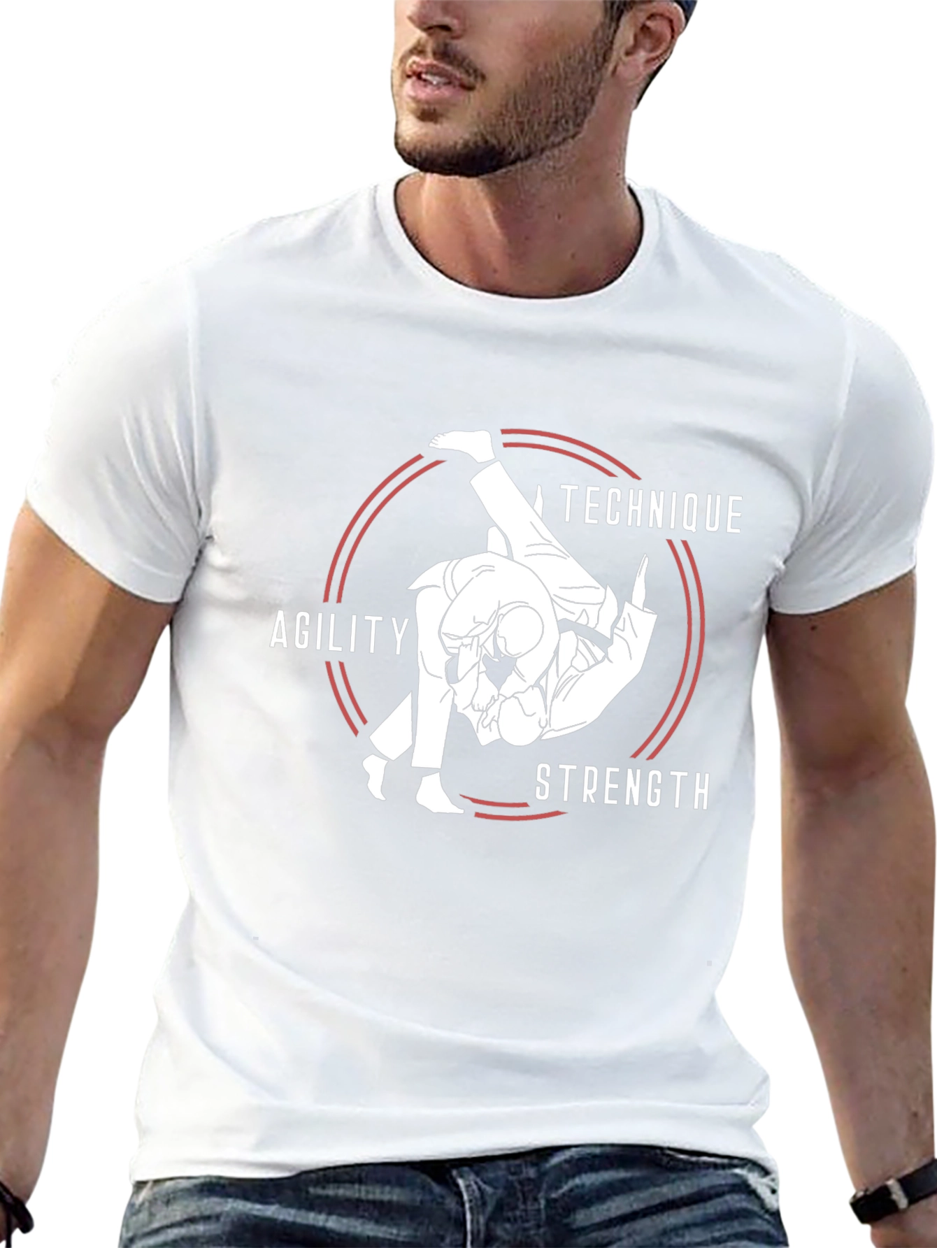 Judo Technique T-Shirt - Agility Strength Design