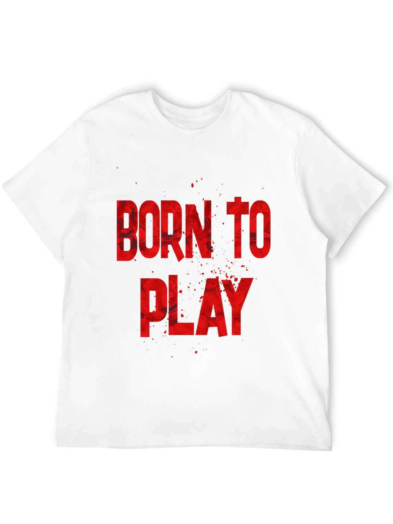 Born To Play Graphic Tee - Black