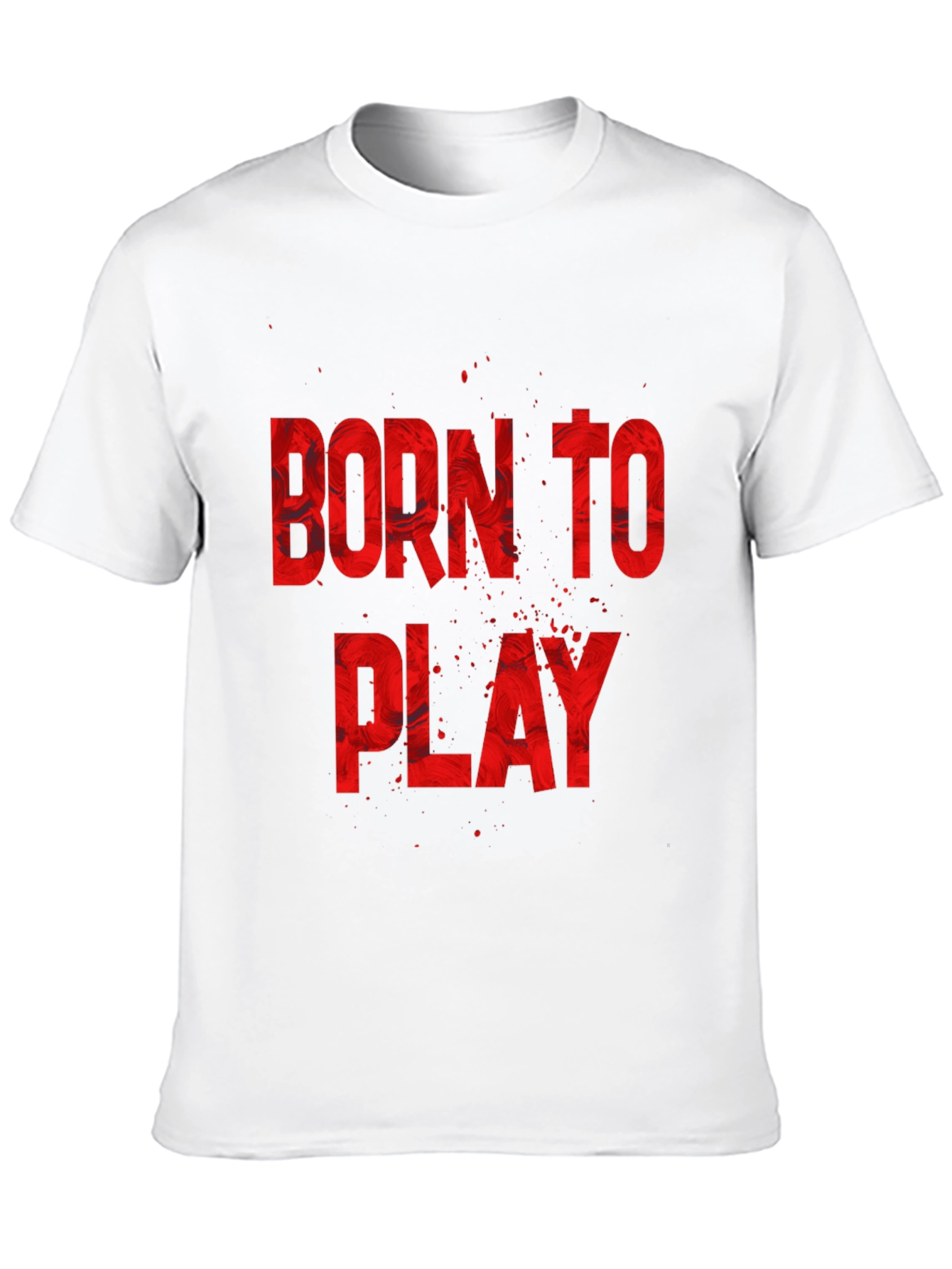 Born To Play Graphic Tee - Black