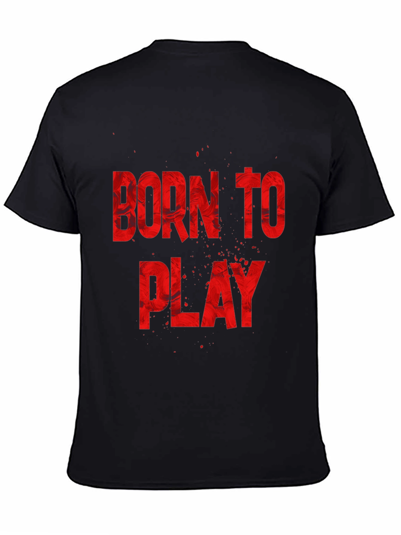 Born To Play Graphic Tee - Black