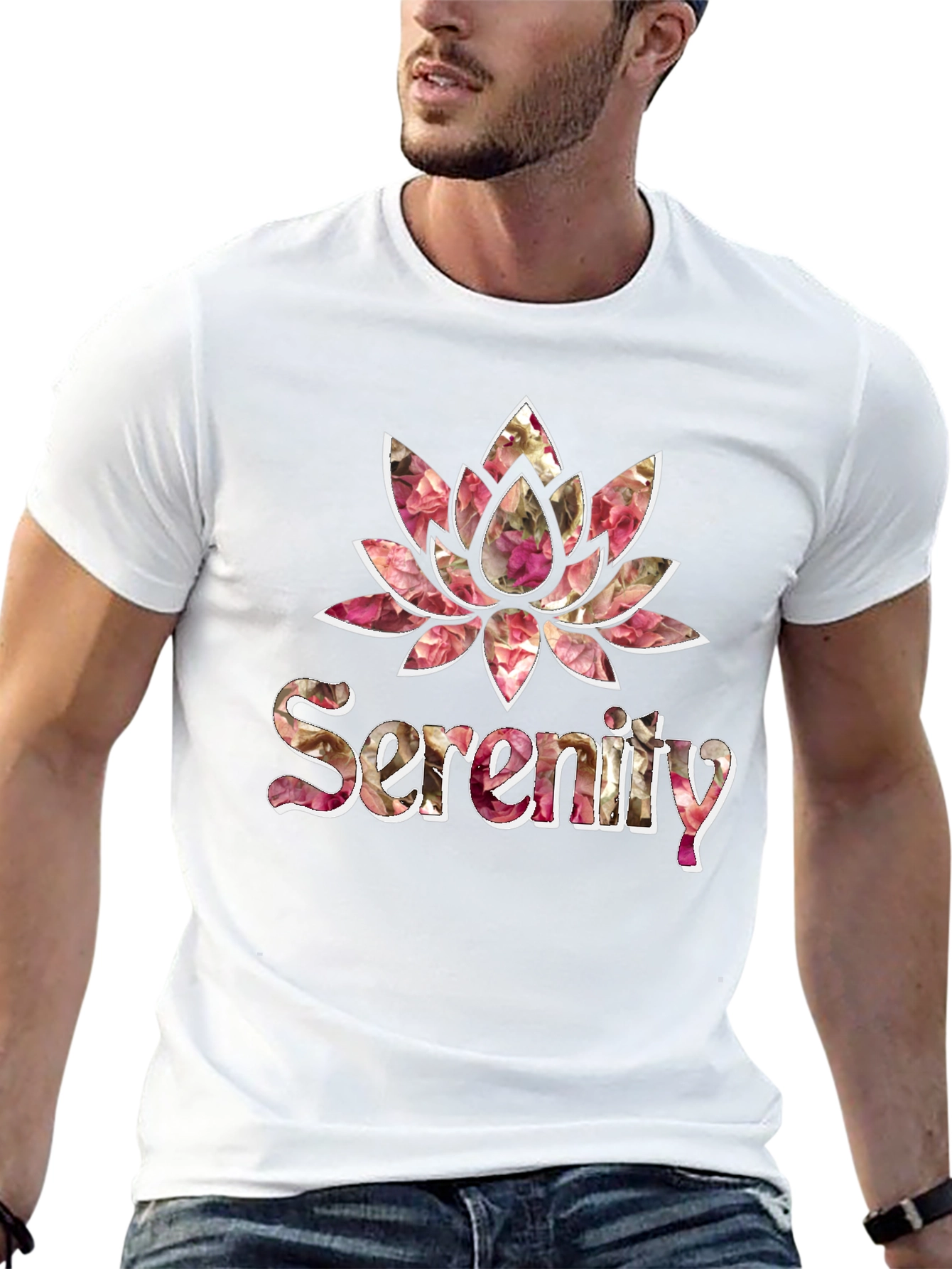 Serenity Floral Graphic Print T-Shirt