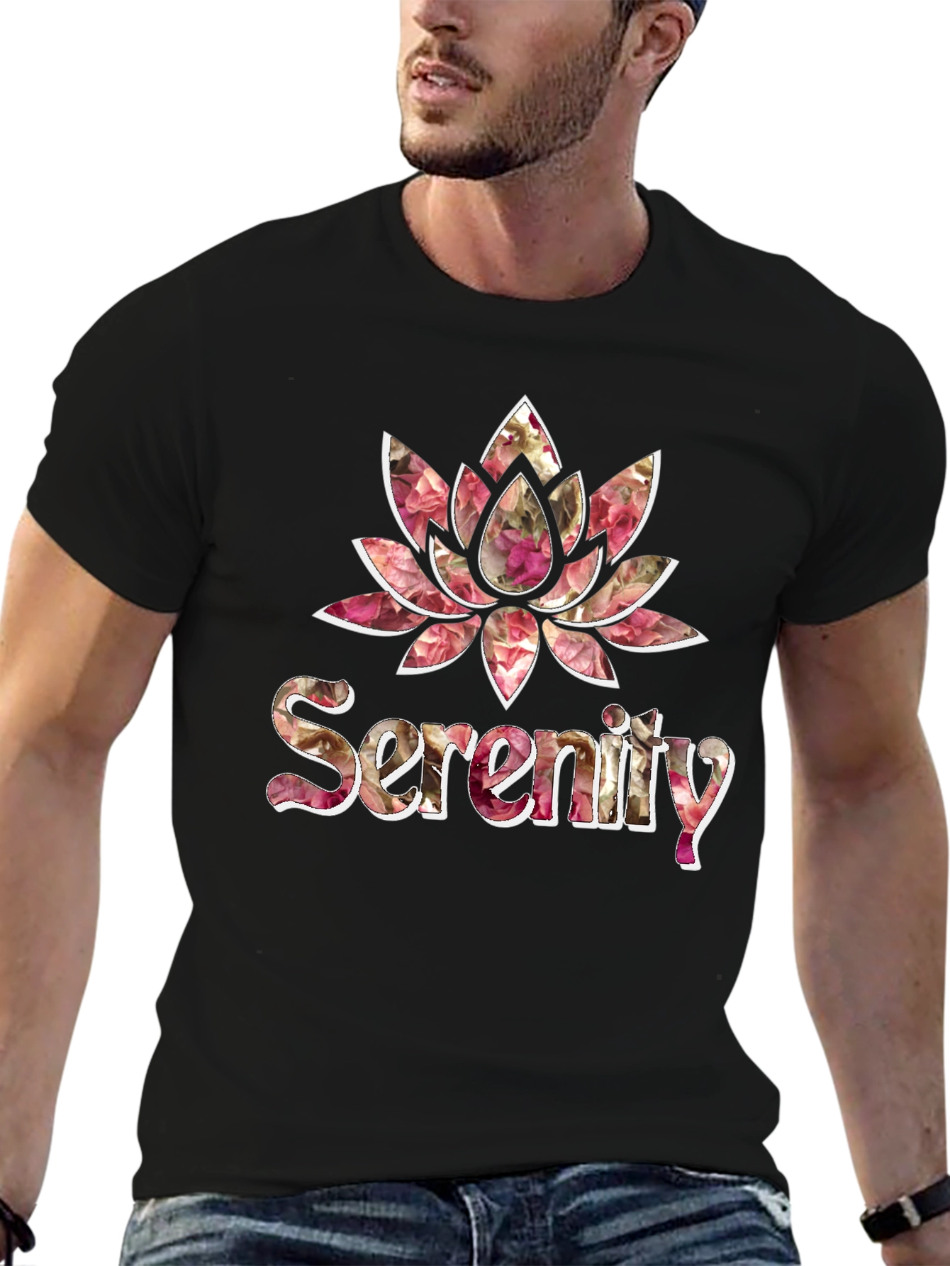 Serenity Floral Graphic Print T-Shirt