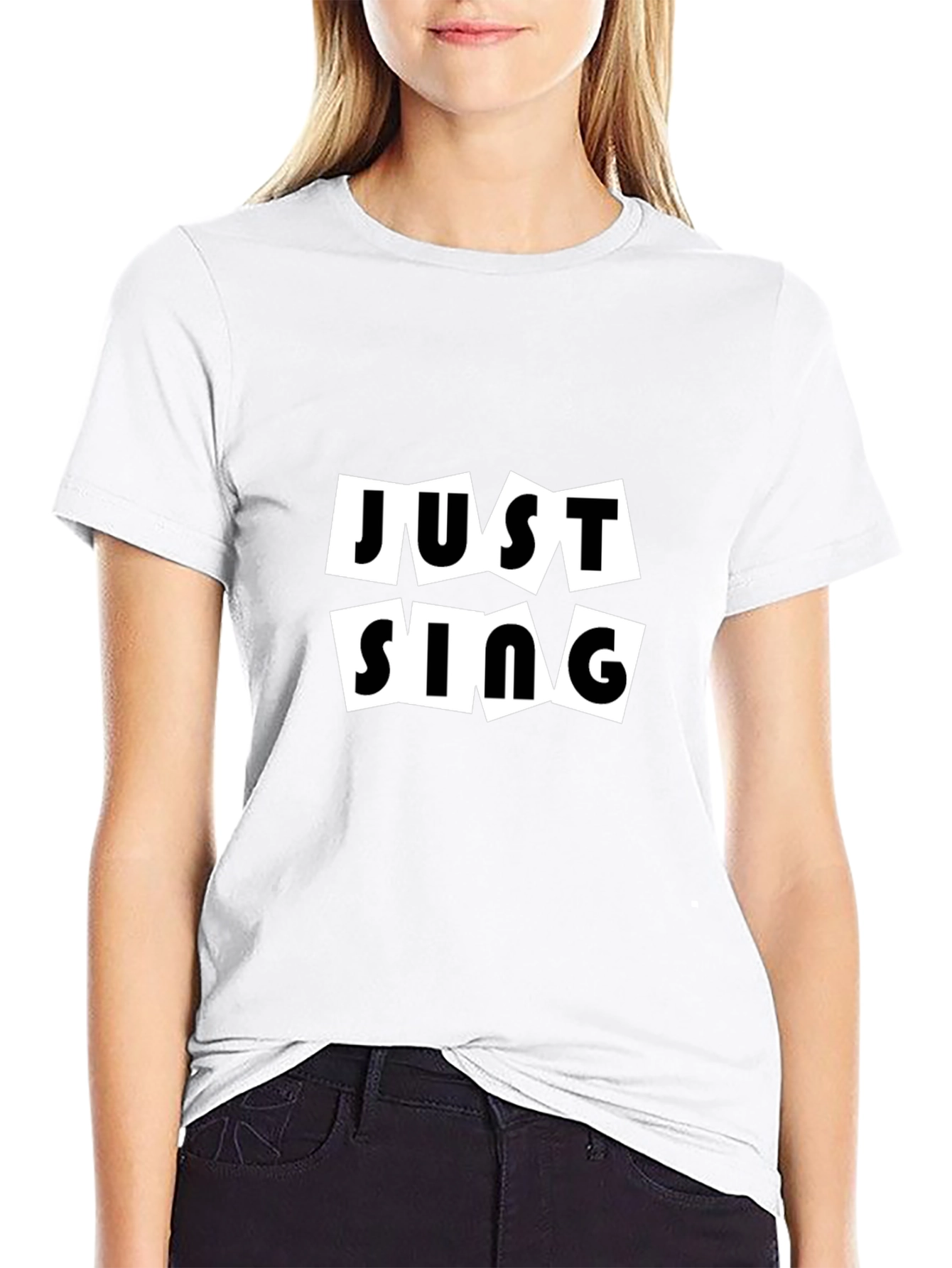 Just Sing Black T-Shirt