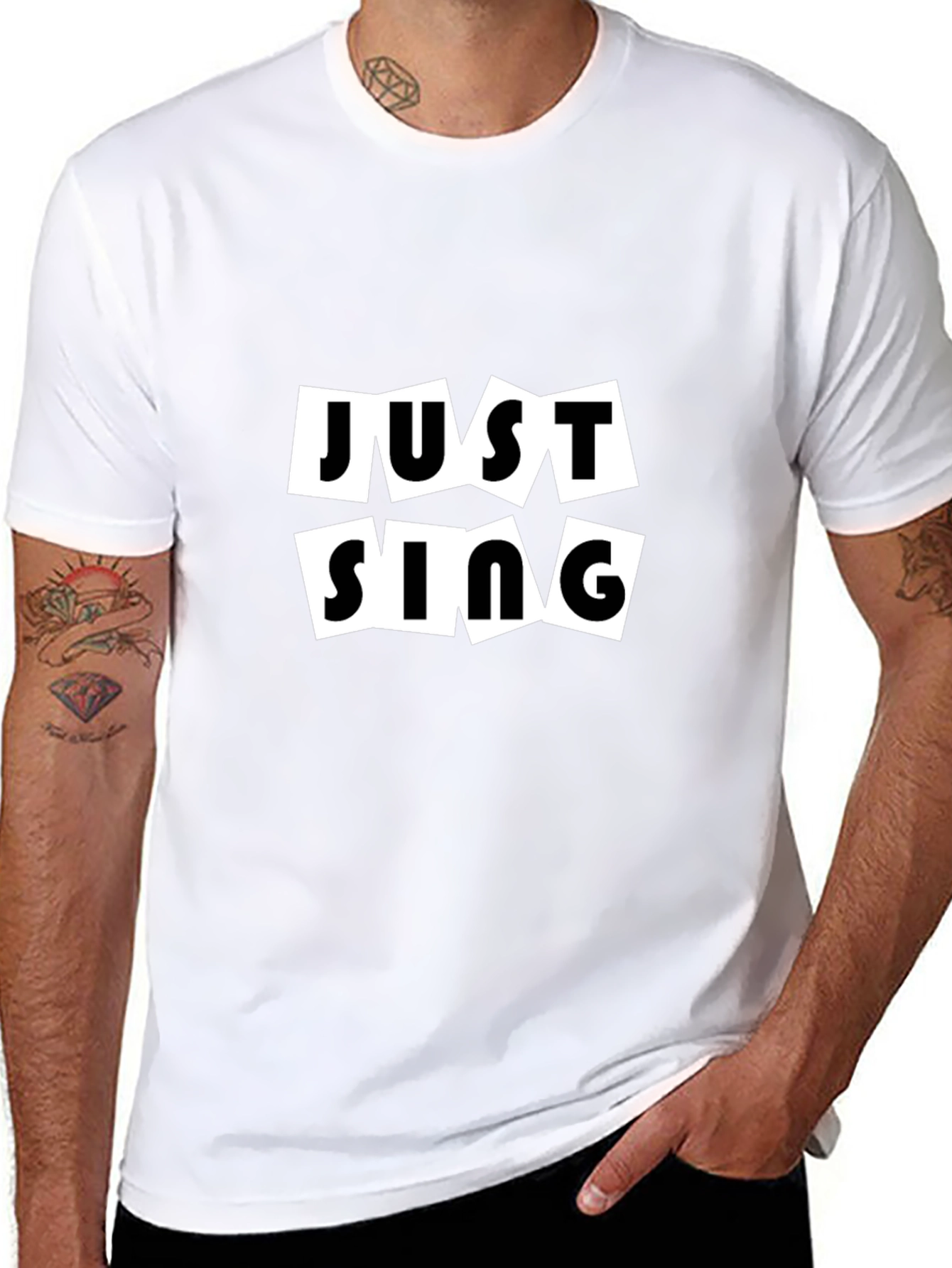 Just Sing Black T-Shirt