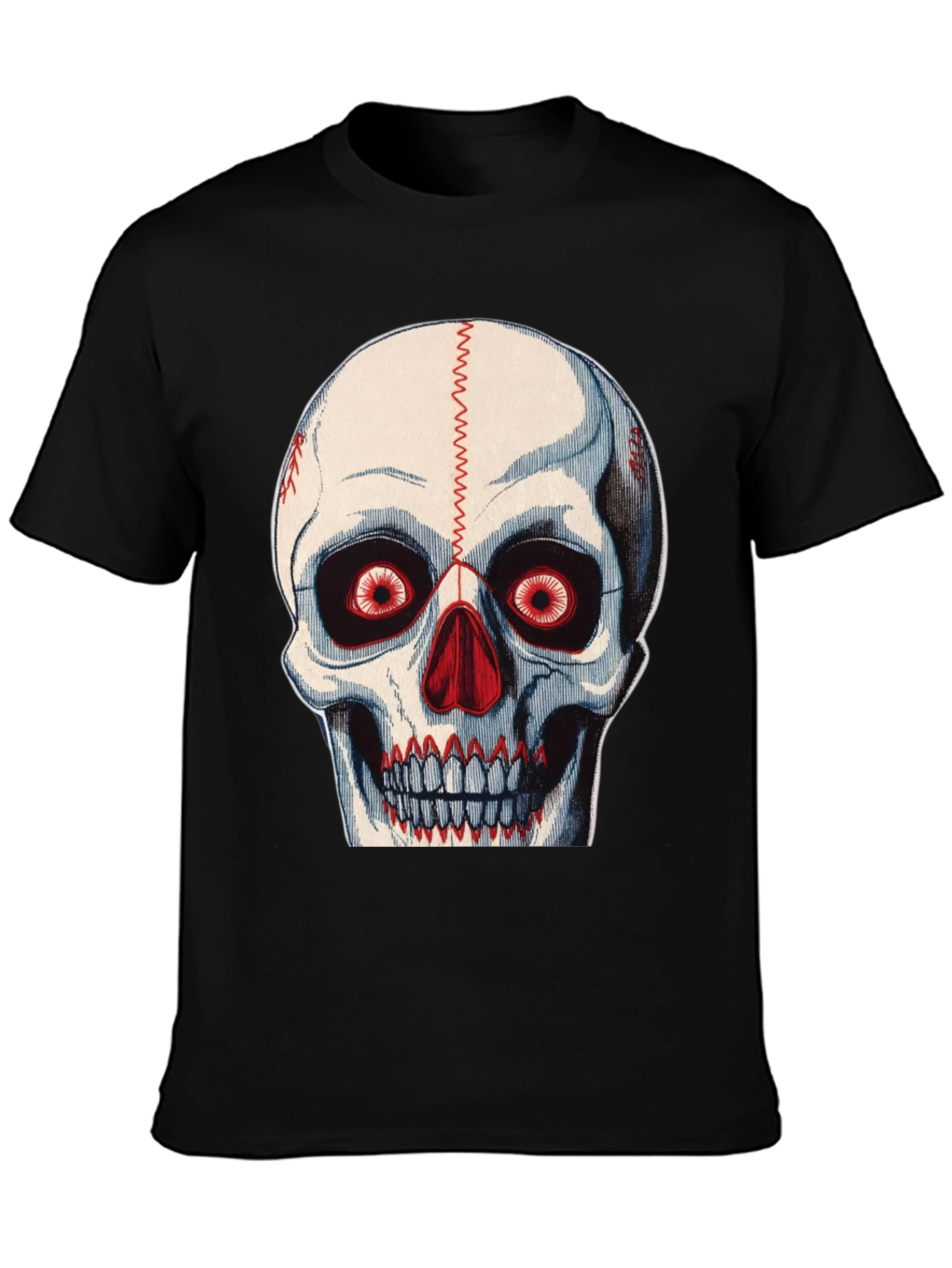 Skull Baseball Stitch T-Shirt