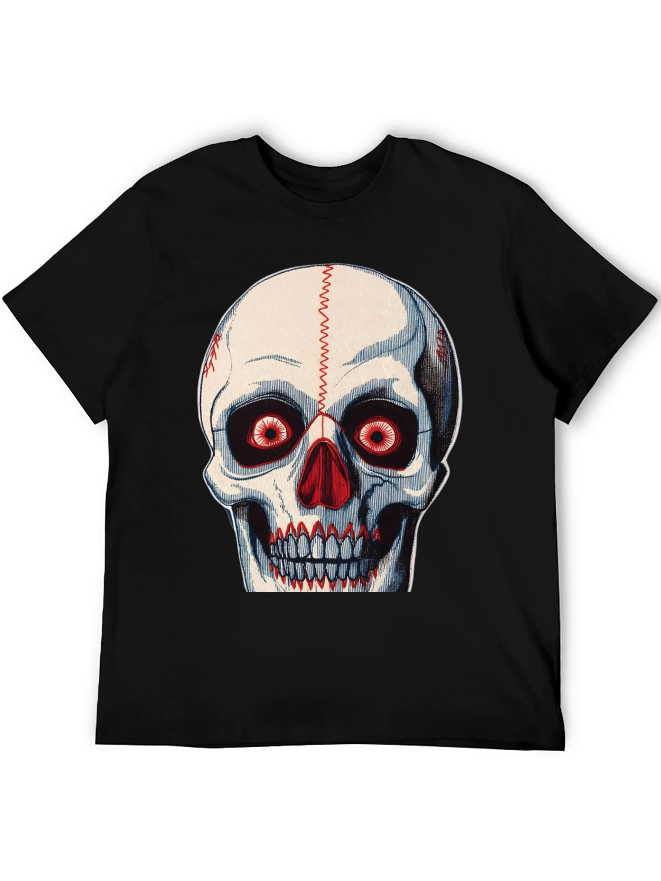 Skull Baseball Stitch T-Shirt