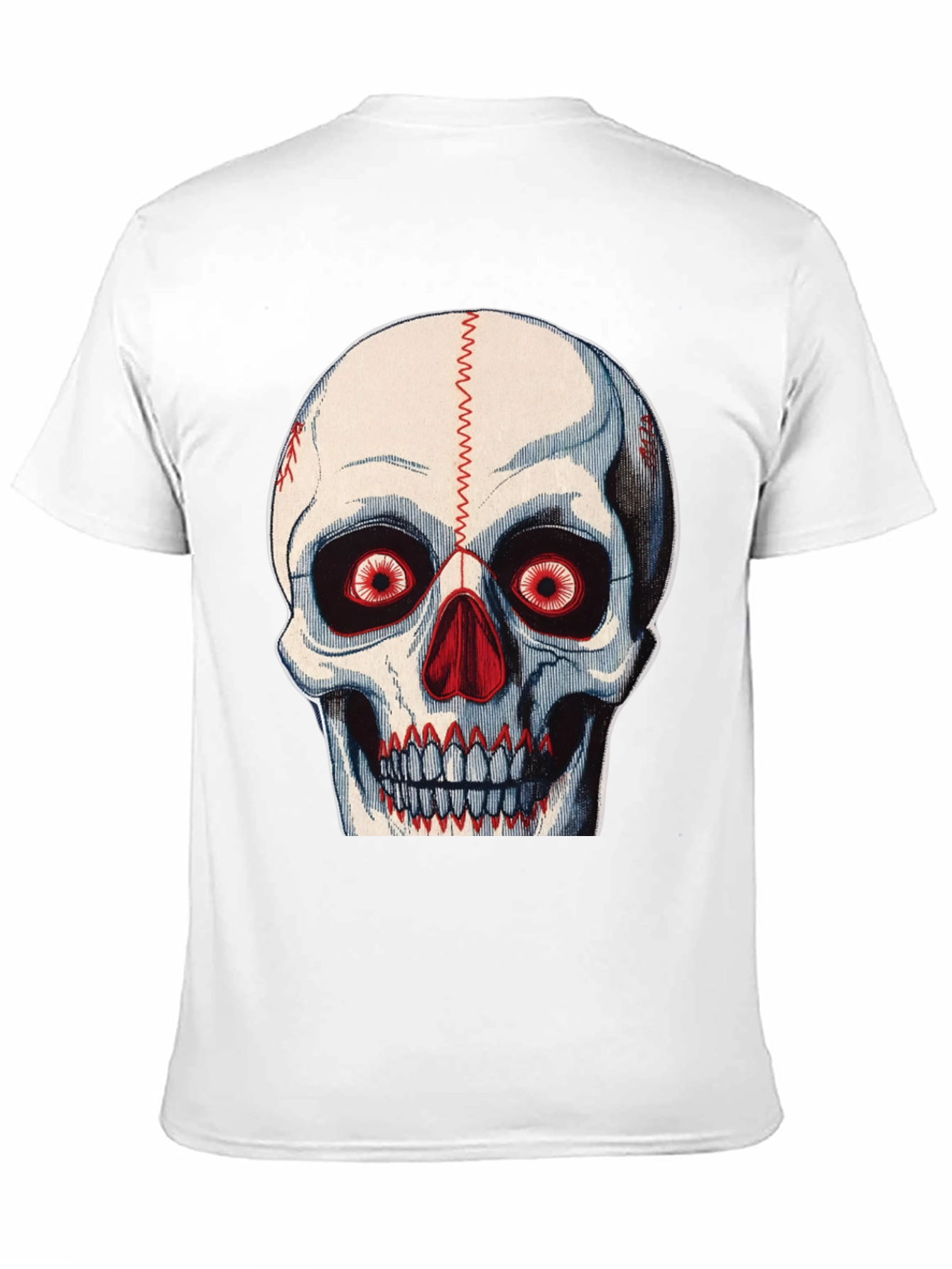Skull Baseball Stitch T-Shirt