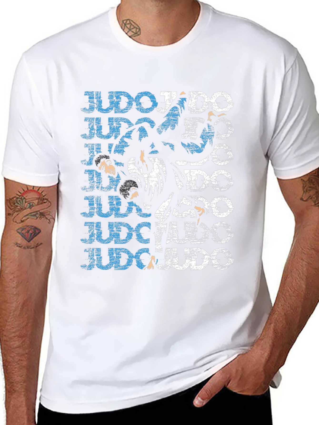 Judo Graphic Print T-Shirt
