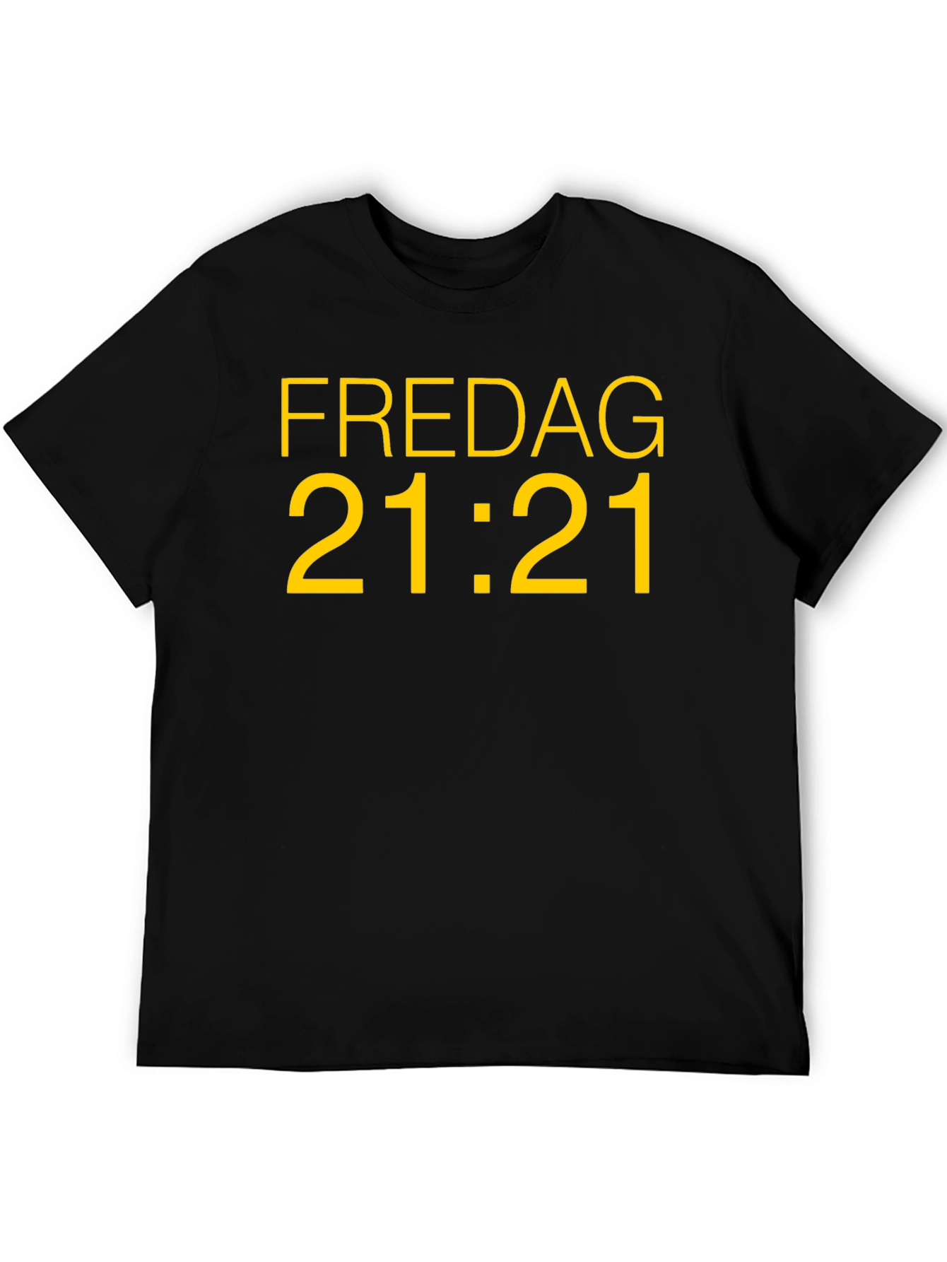 Fredag 21:21 Black T-Shirt