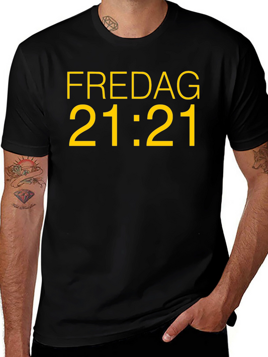 Fredag 21:21 Black T-Shirt