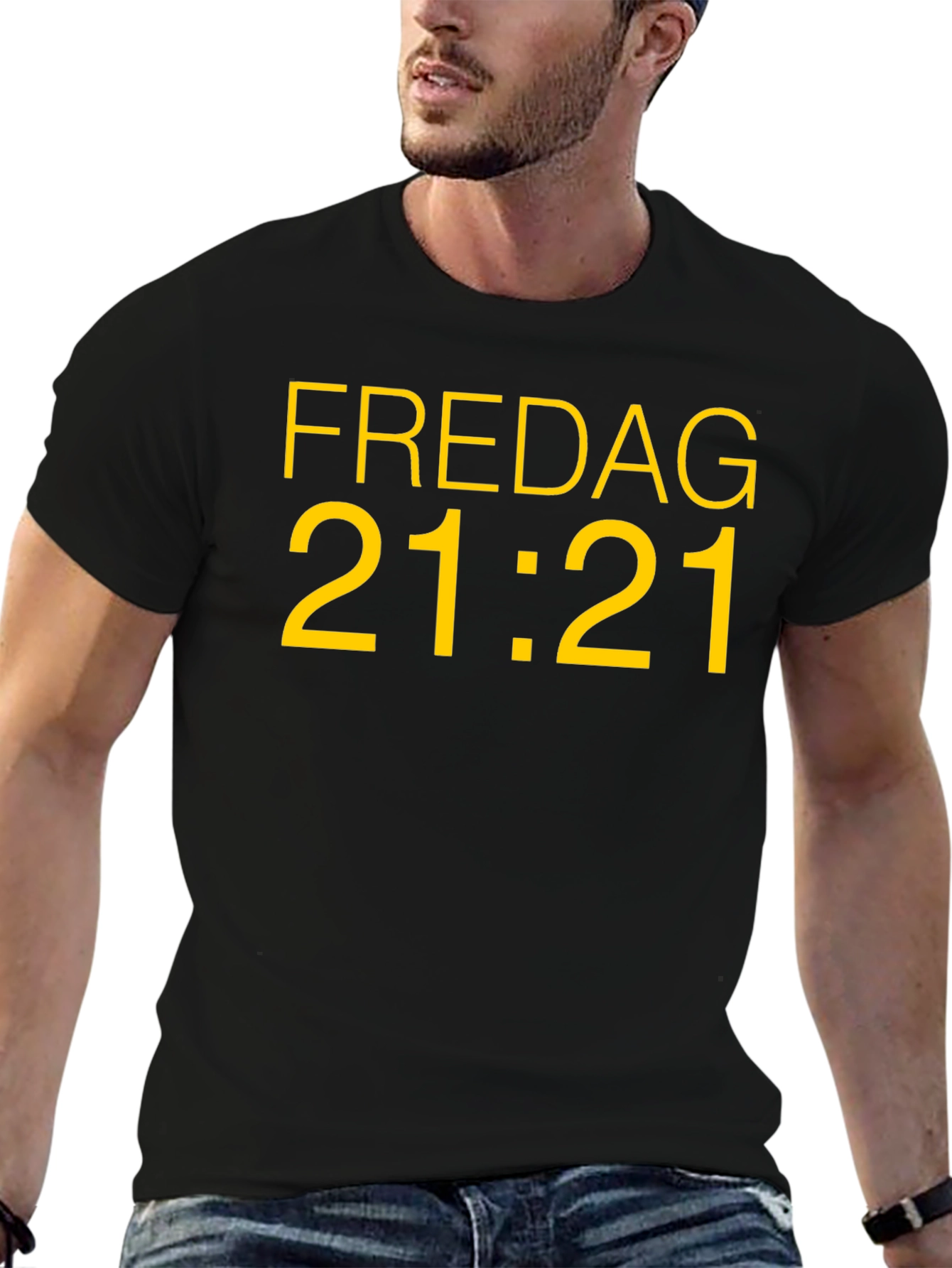 Fredag 21:21 Black T-Shirt