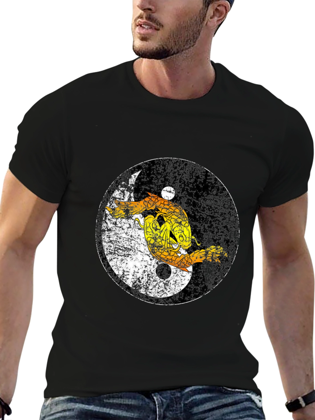 Yin Yang Dragon Graphic Tee