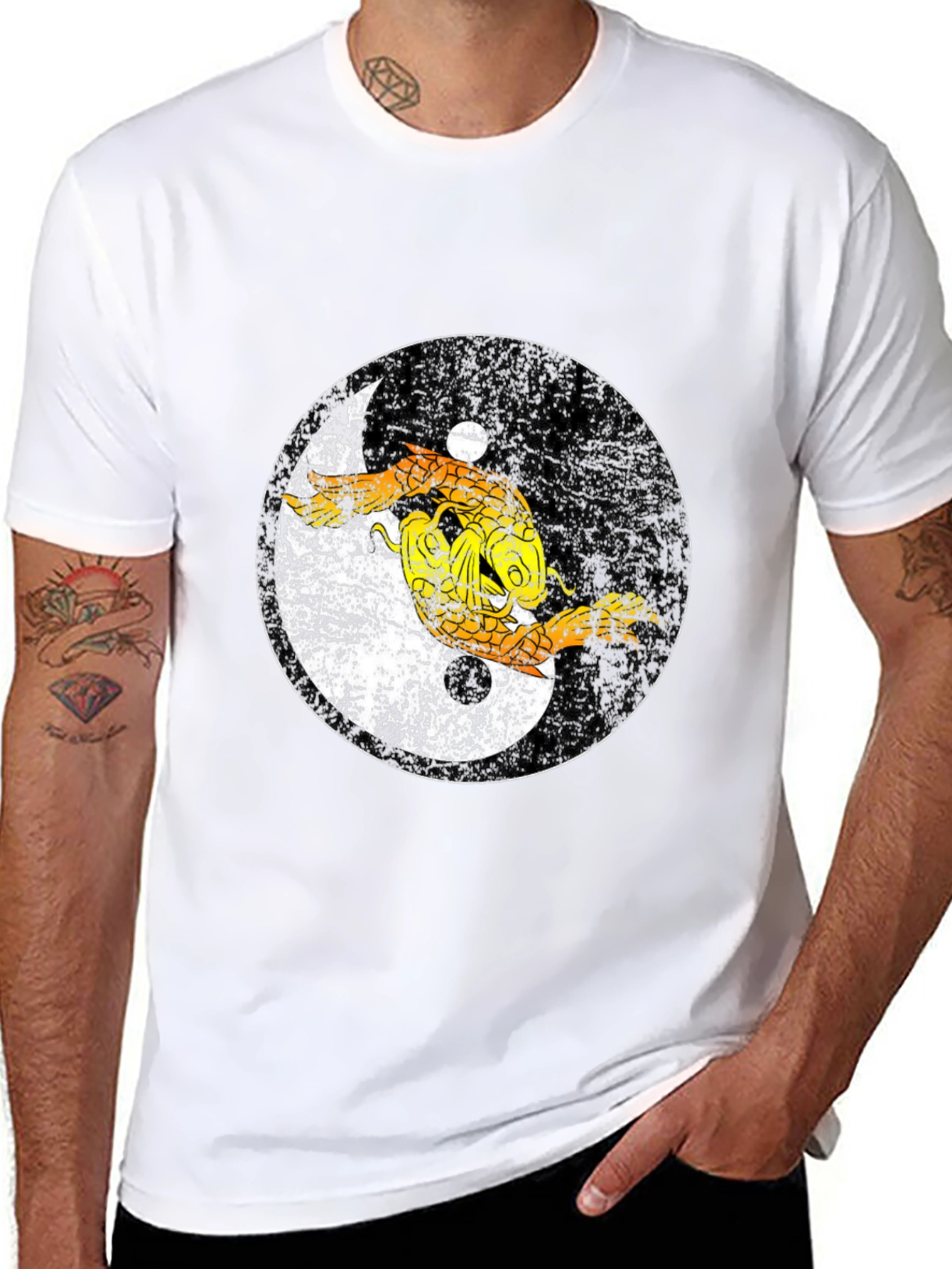 Yin Yang Dragon Graphic Tee