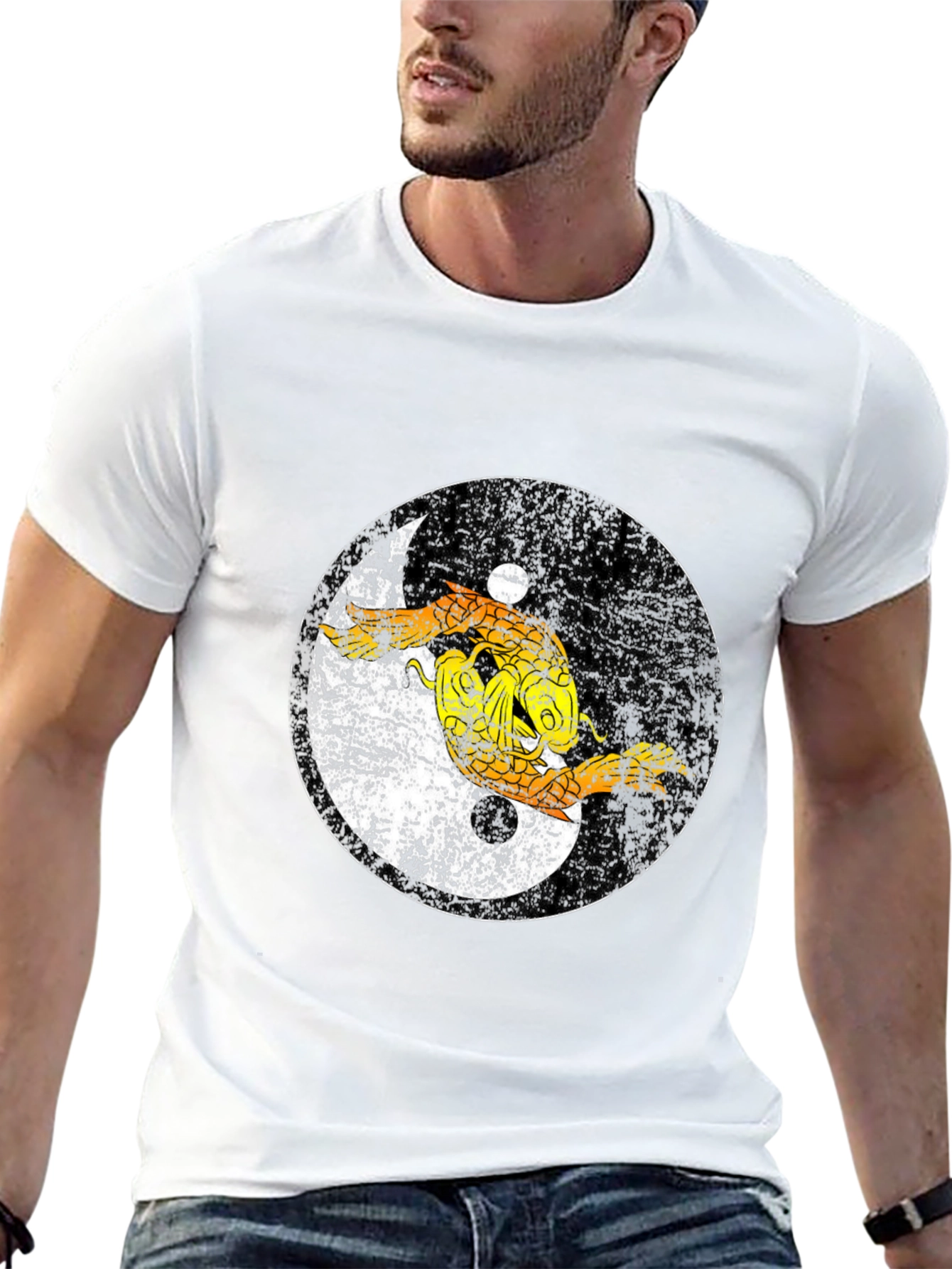 Yin Yang Dragon Graphic Tee